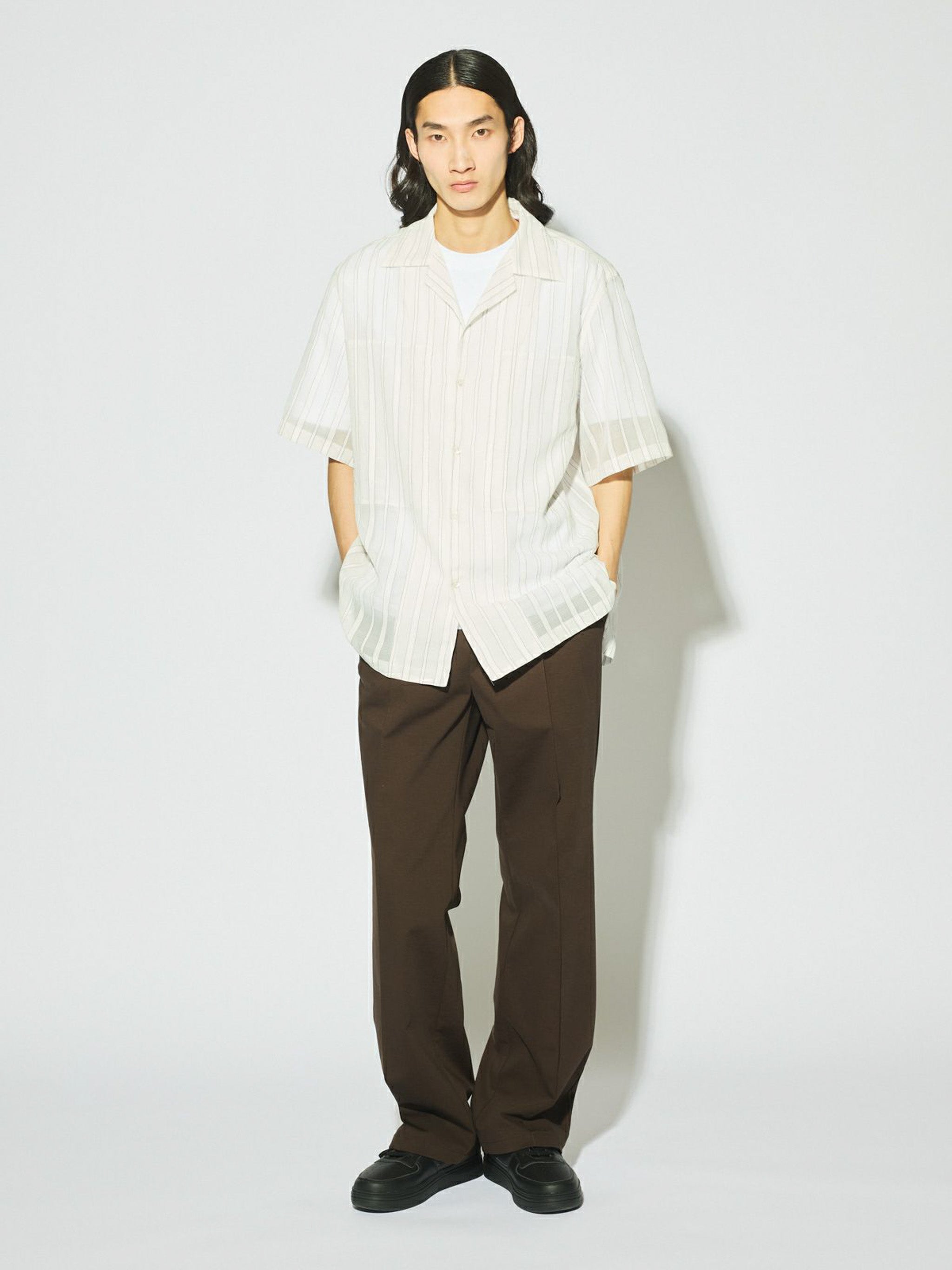 Men’s シアーストライプシャツ[A]