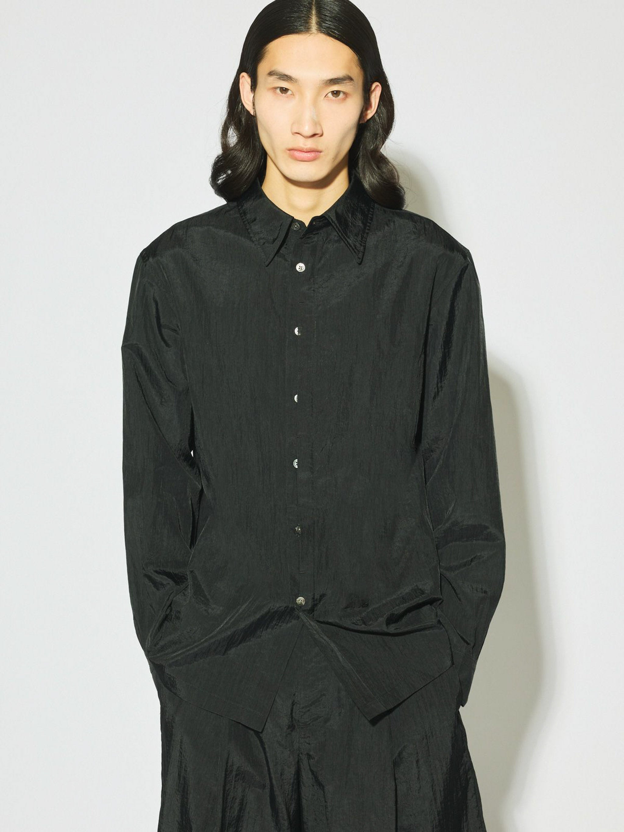 Men’s フライフロントナイロンシャツ[A]