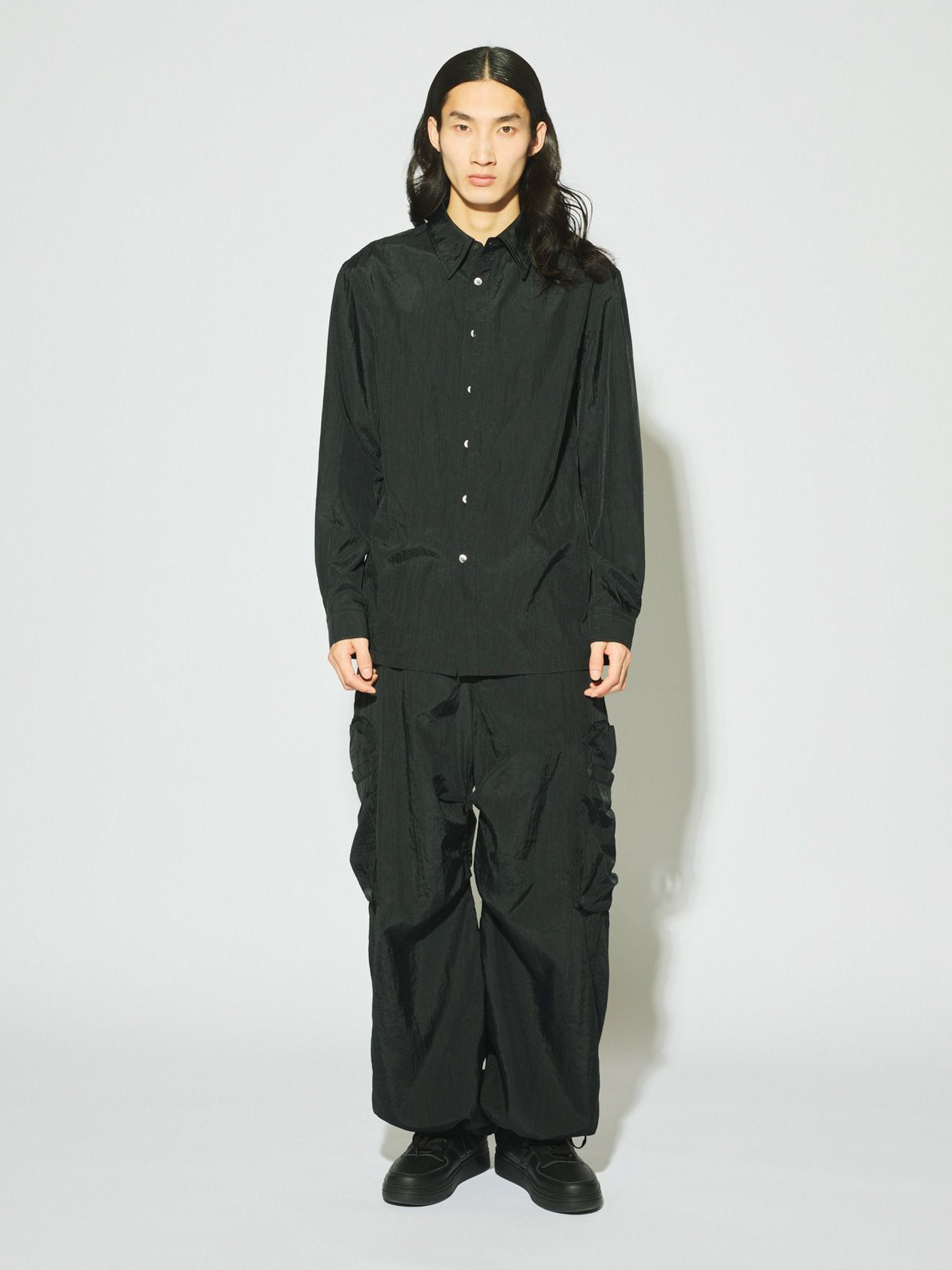 Men’s フライフロントナイロンシャツ[A]