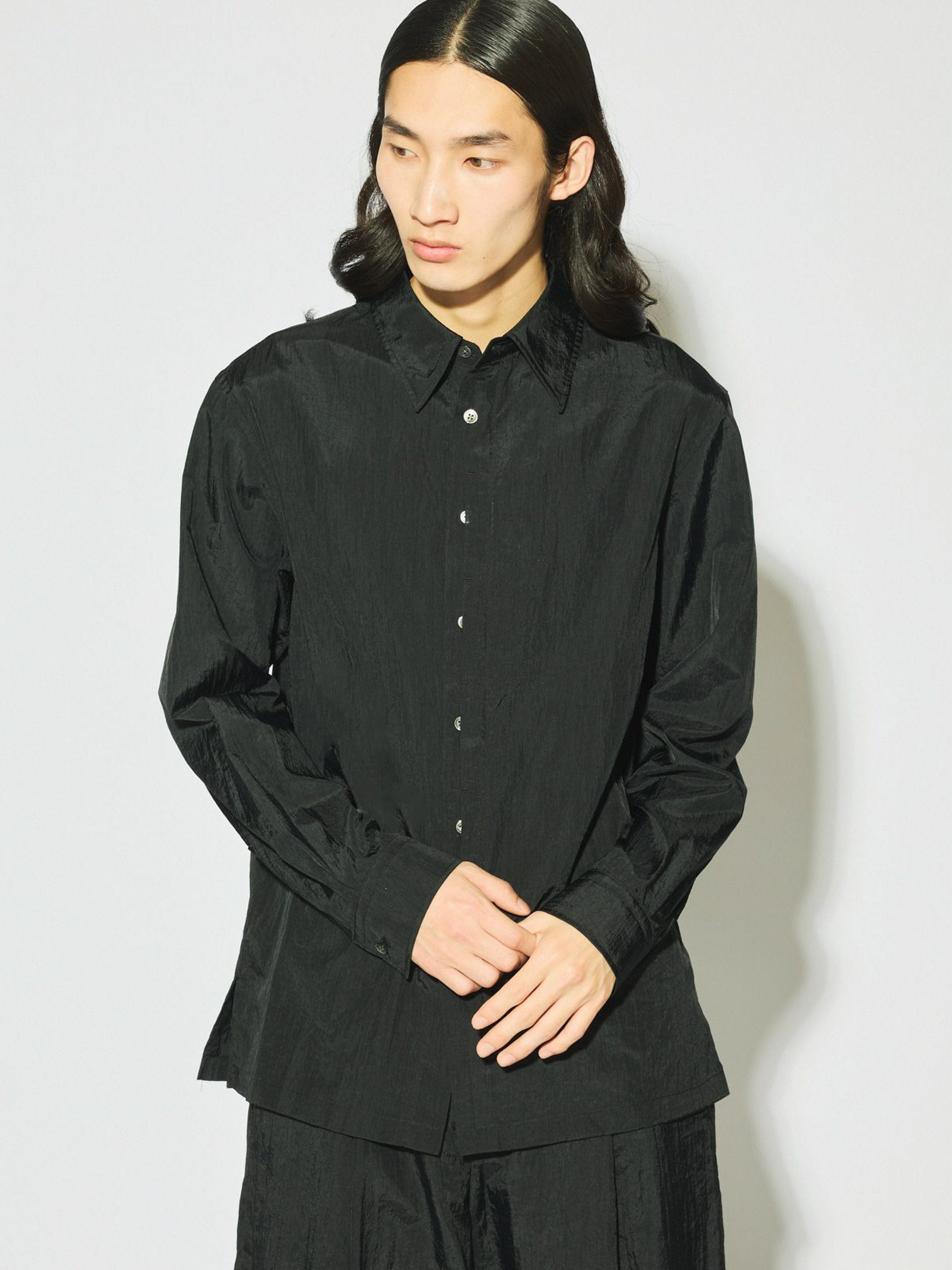 Men’s フライフロントナイロンシャツ[A]