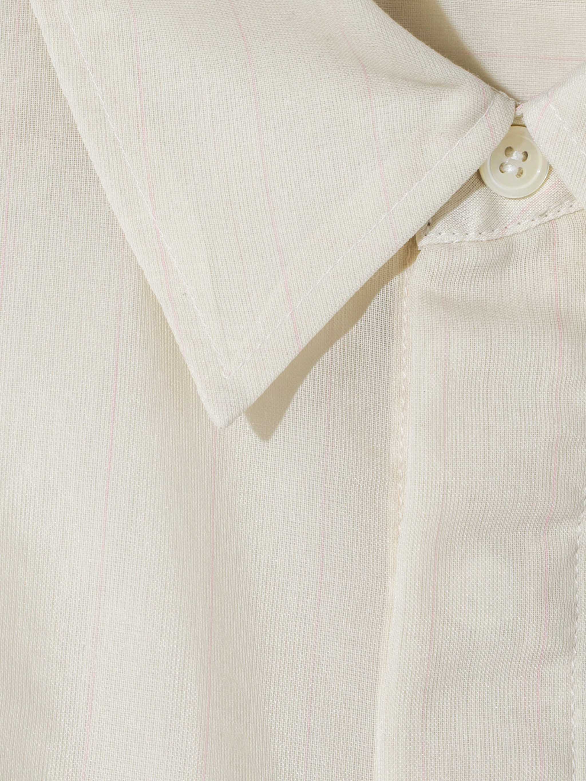 sheer stripe shirt