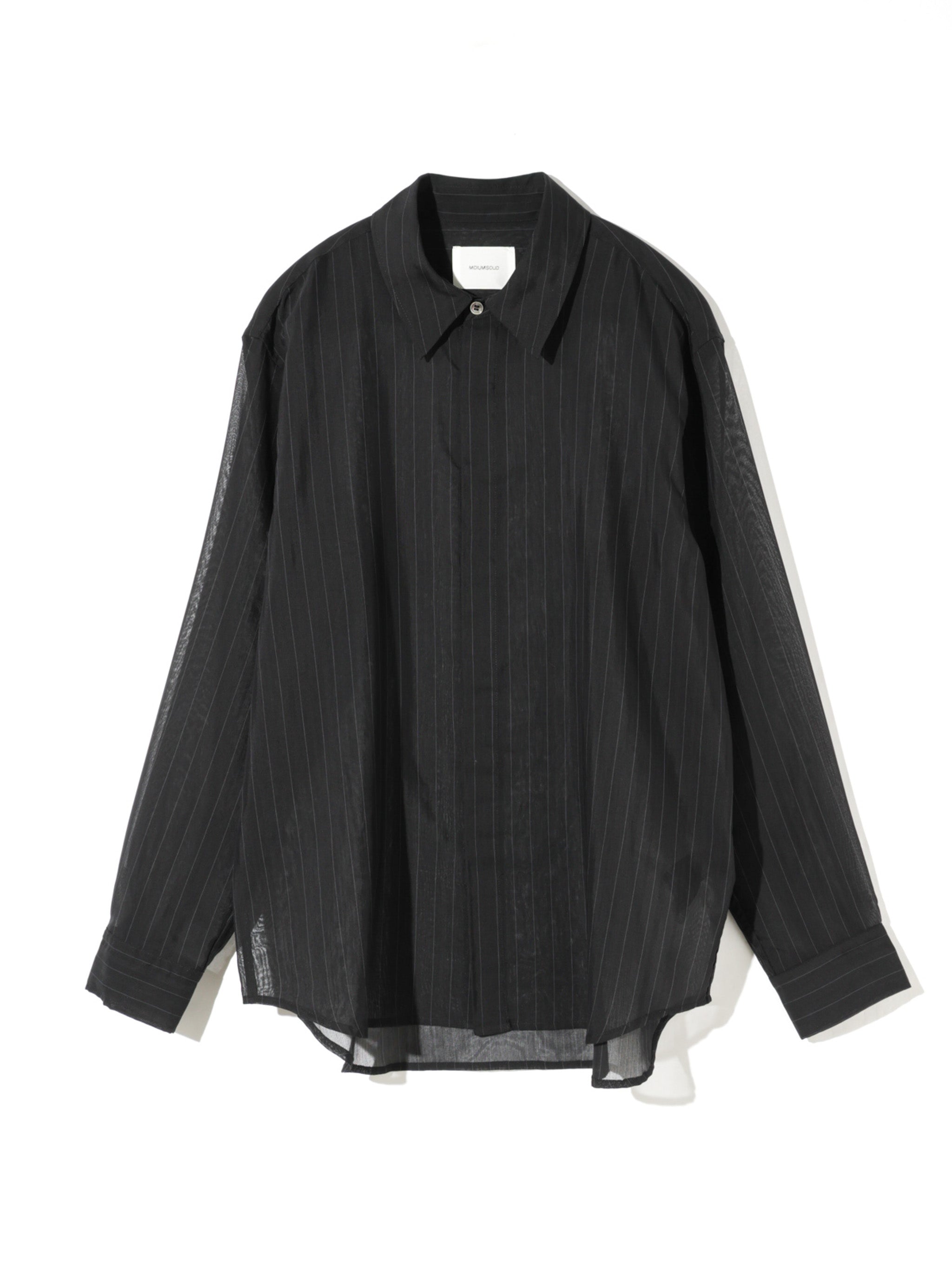sheer stripe shirt