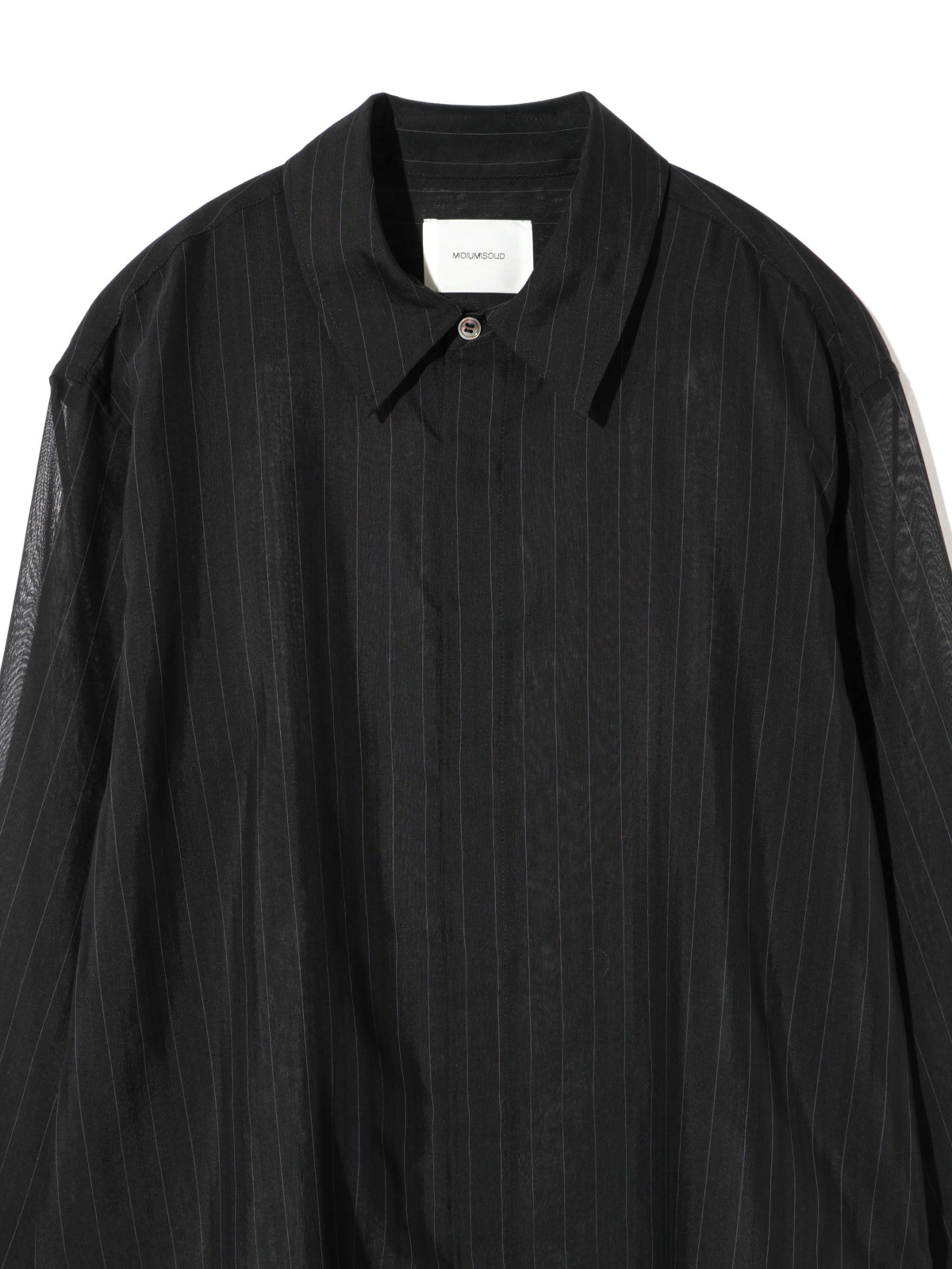 sheer stripe shirt
