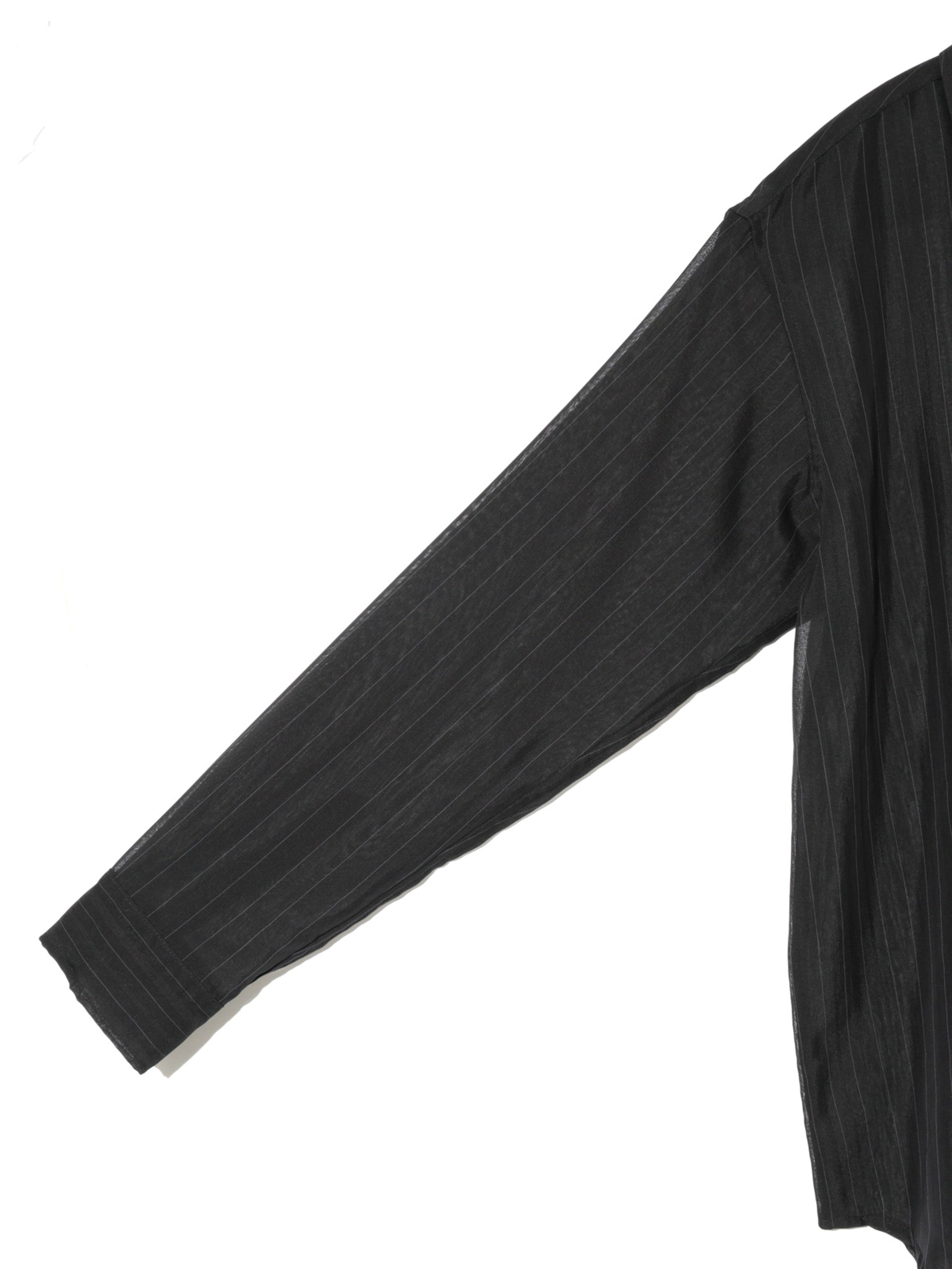 sheer stripe shirt