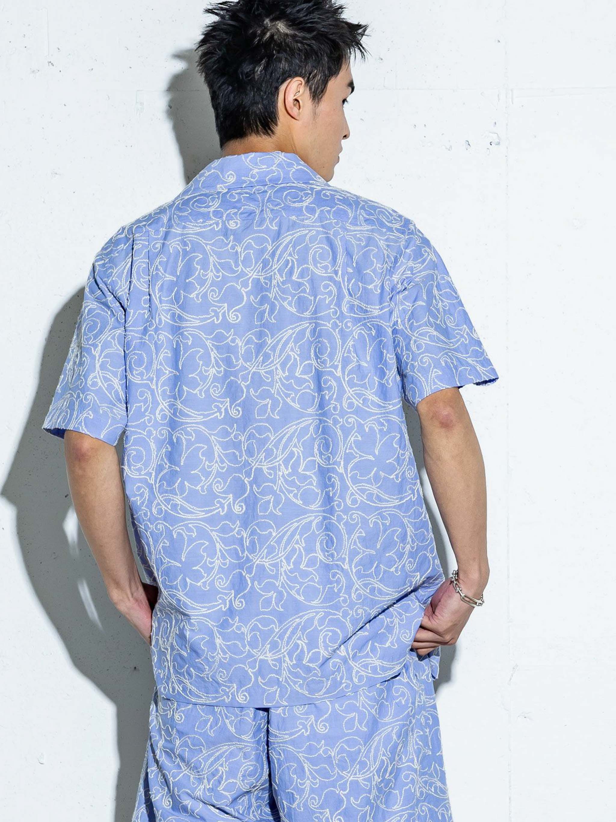 Men’s 刺繍シャツ【3-1385】