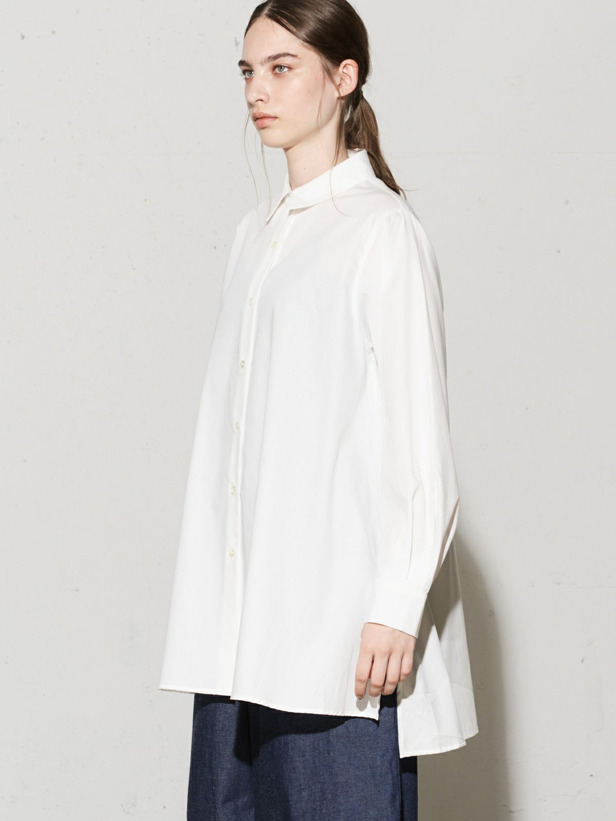 スリットスリーブチュニックシャツ