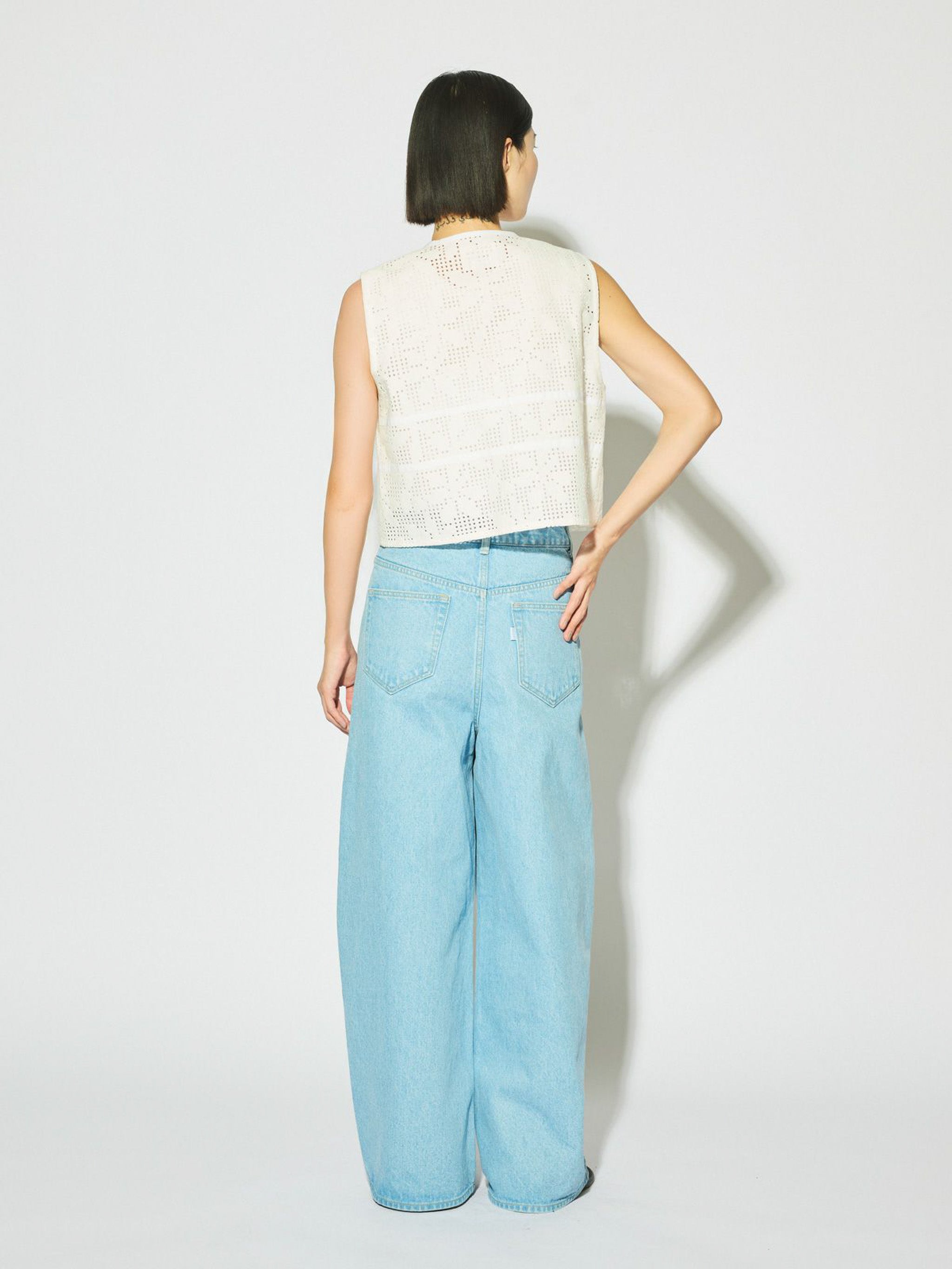 lace short vest[A]