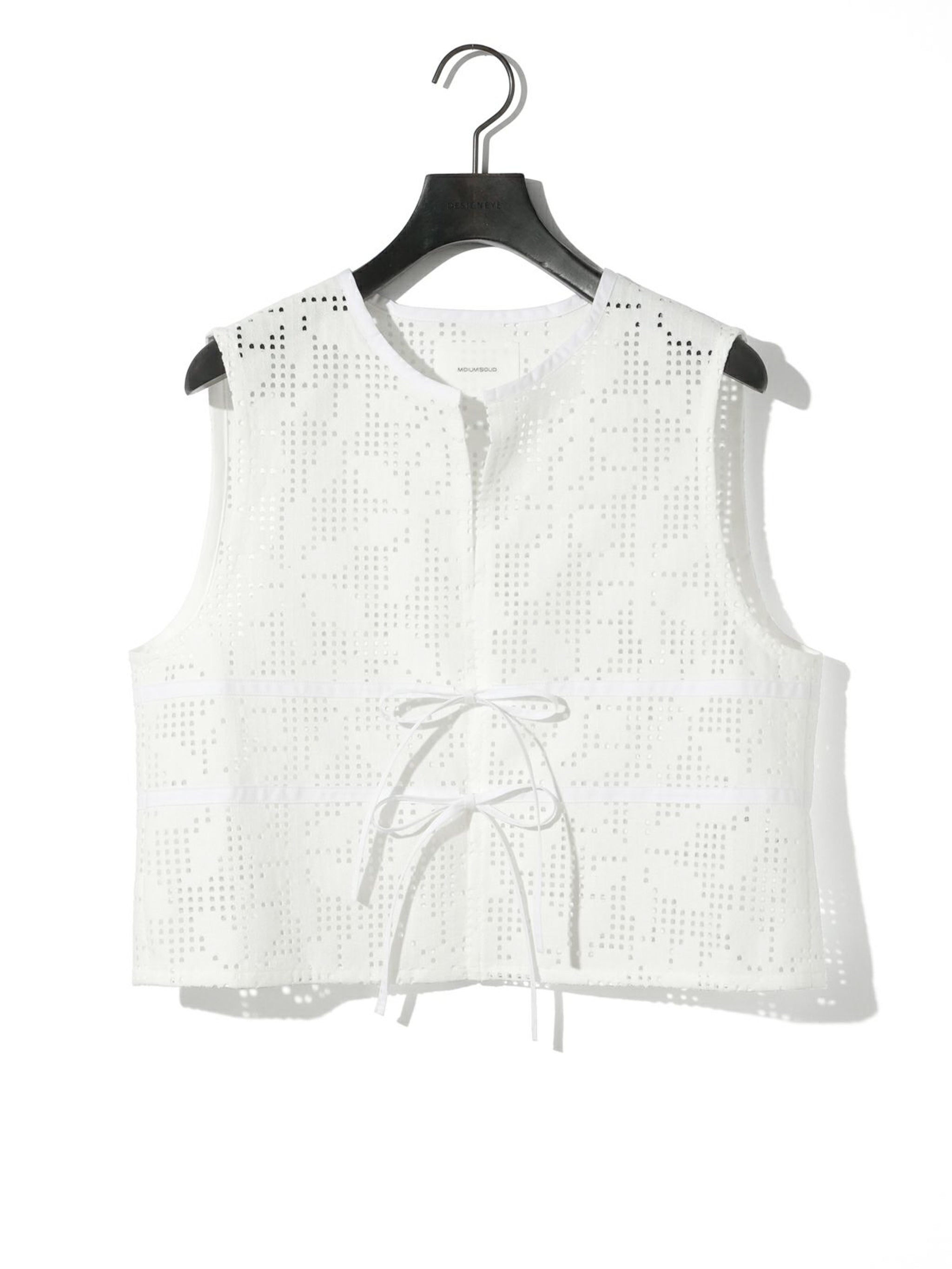 lace short vest[A]