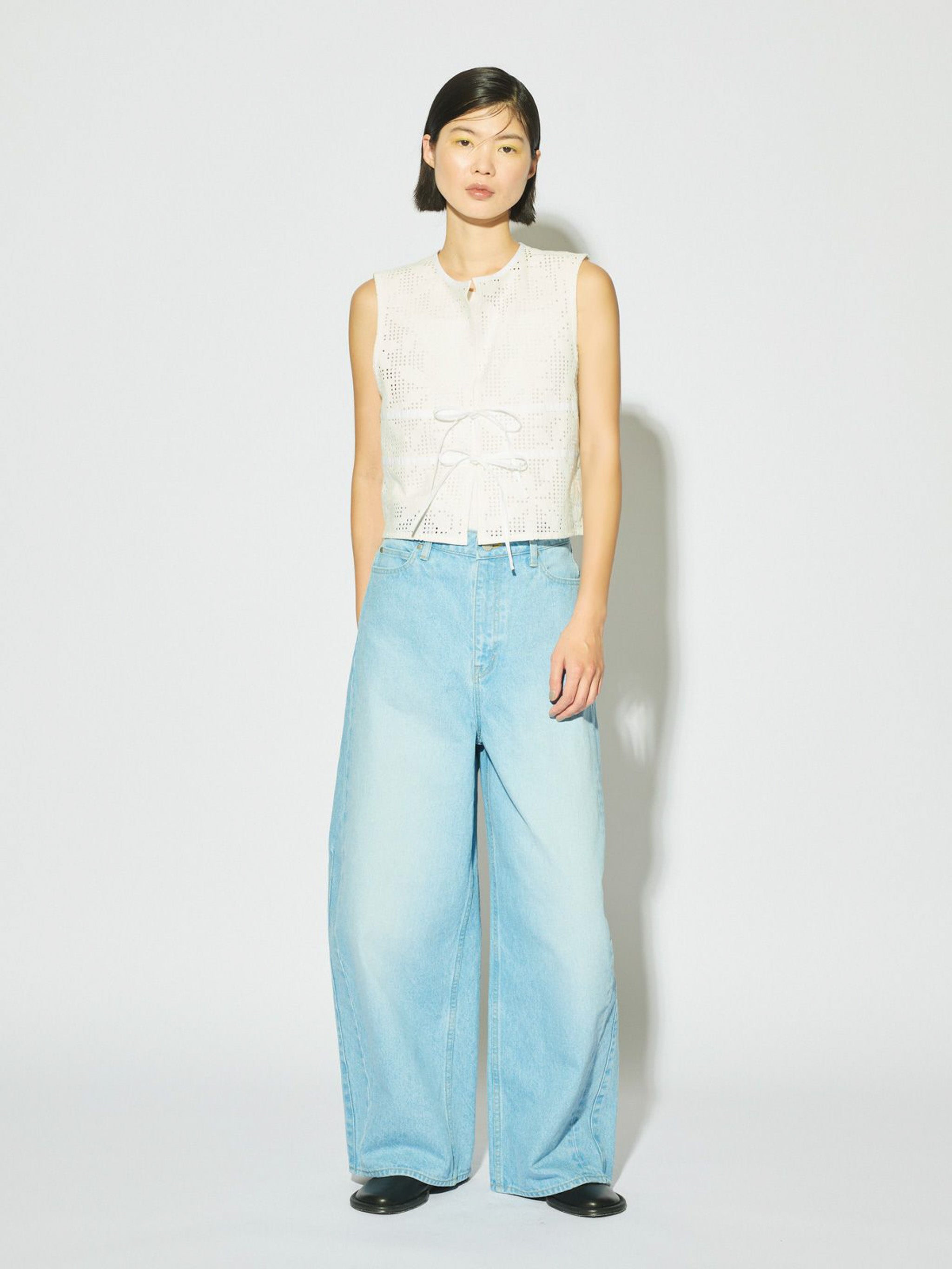 lace short vest[A]