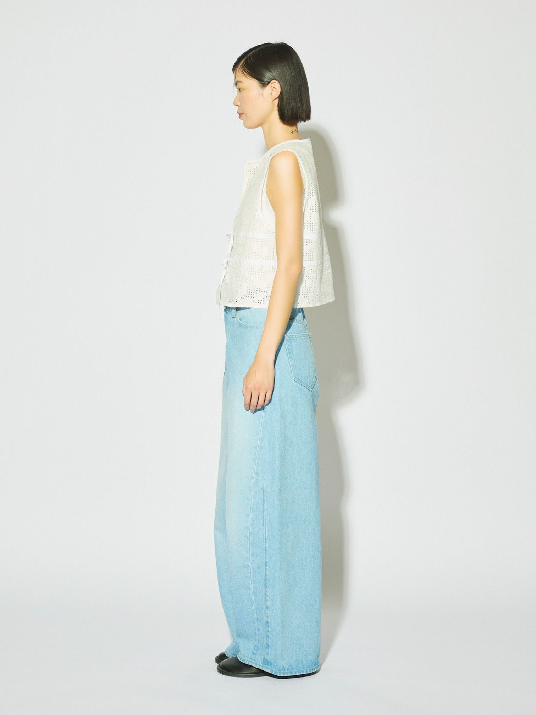 lace short vest[A]