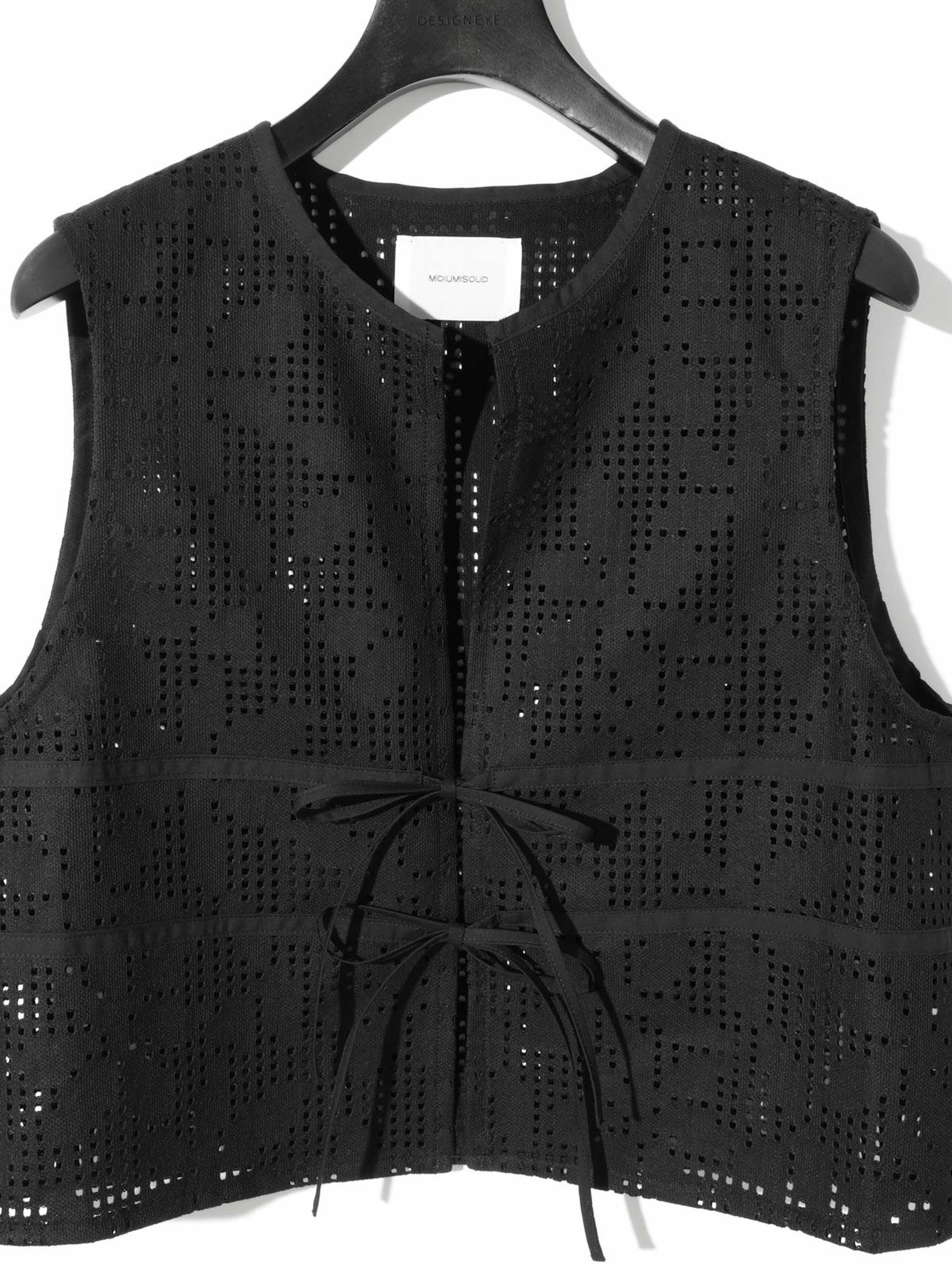 lace short vest[A]