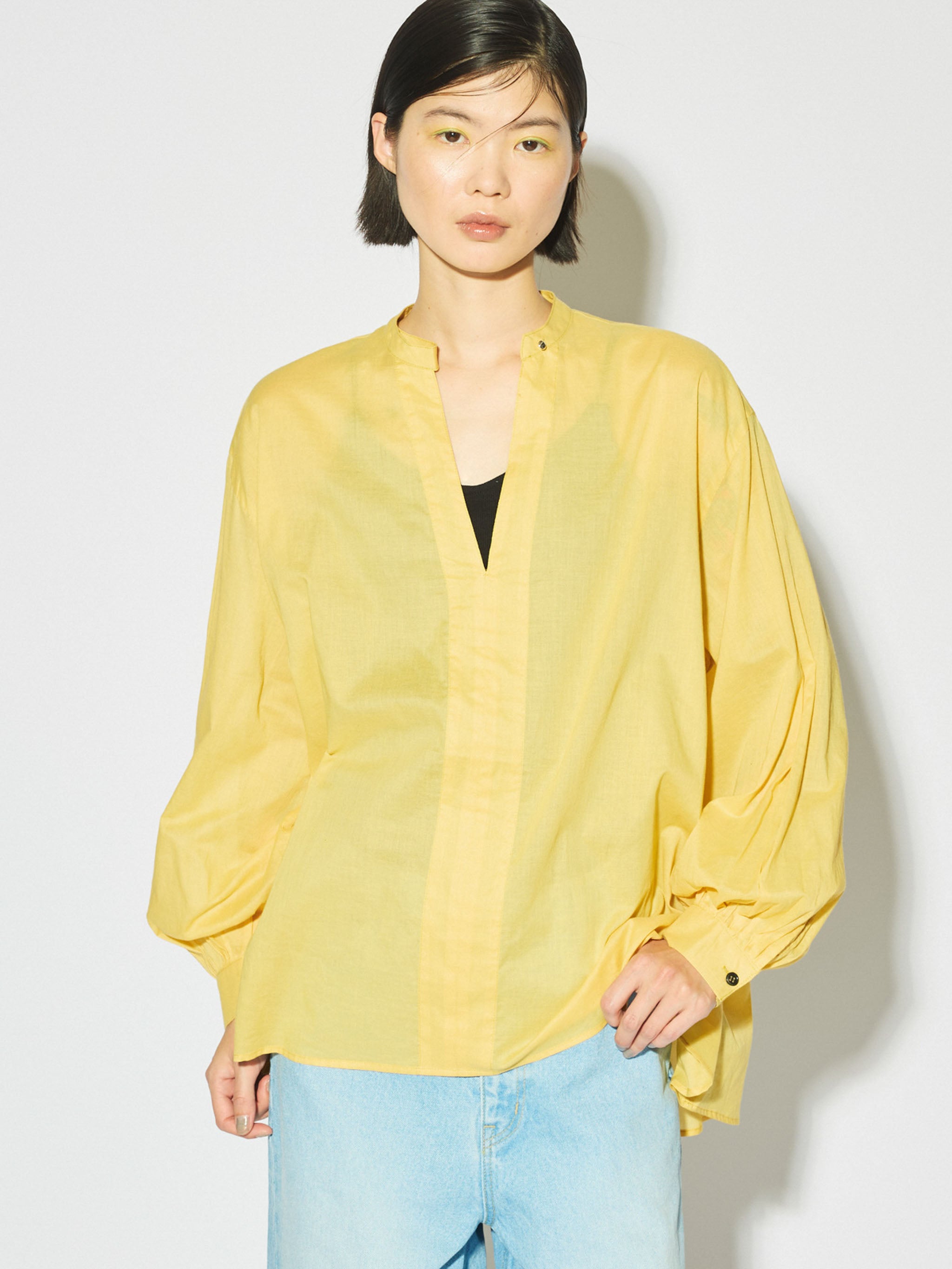 stand collar skipper shirt