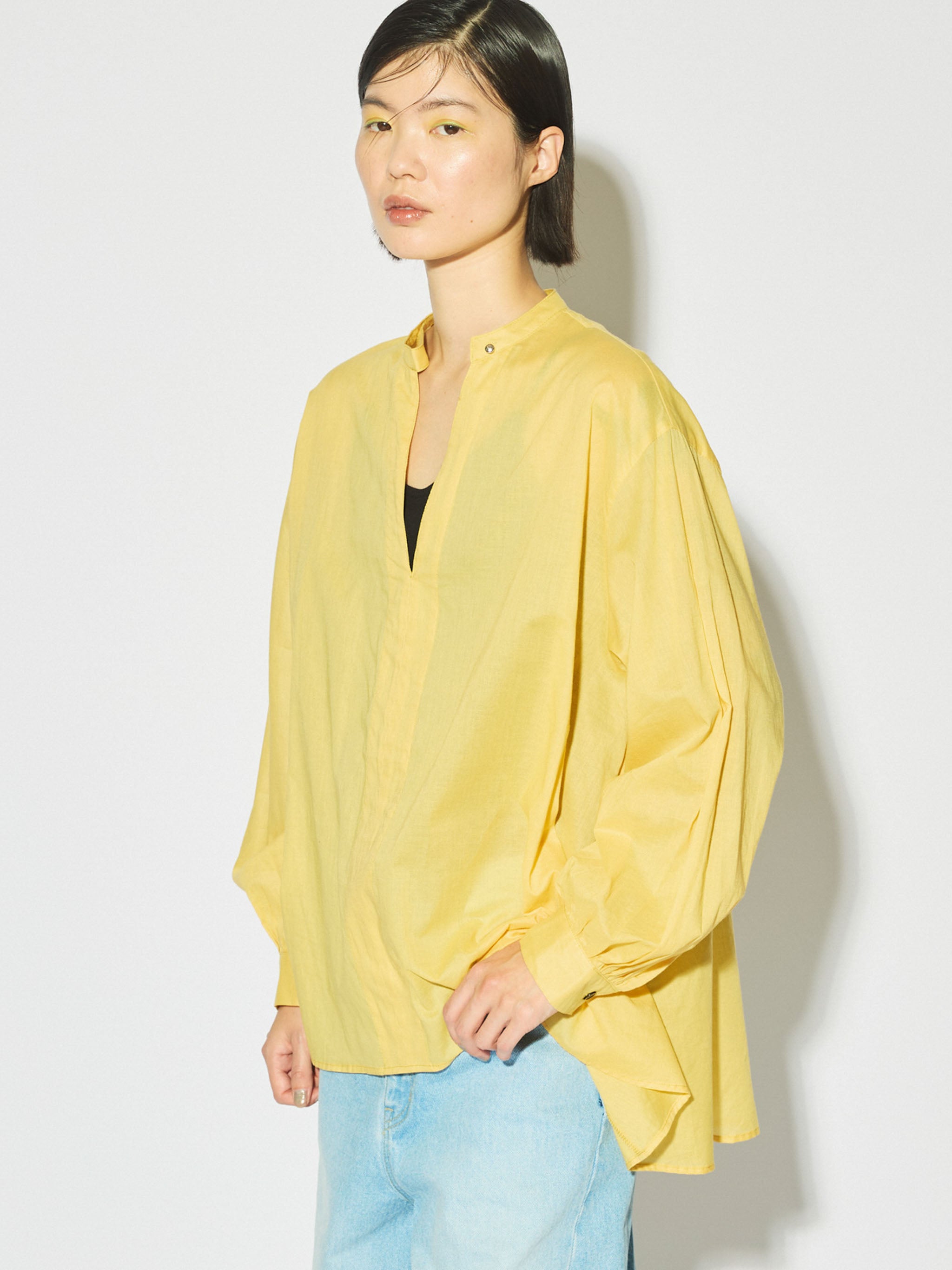 stand collar skipper shirt