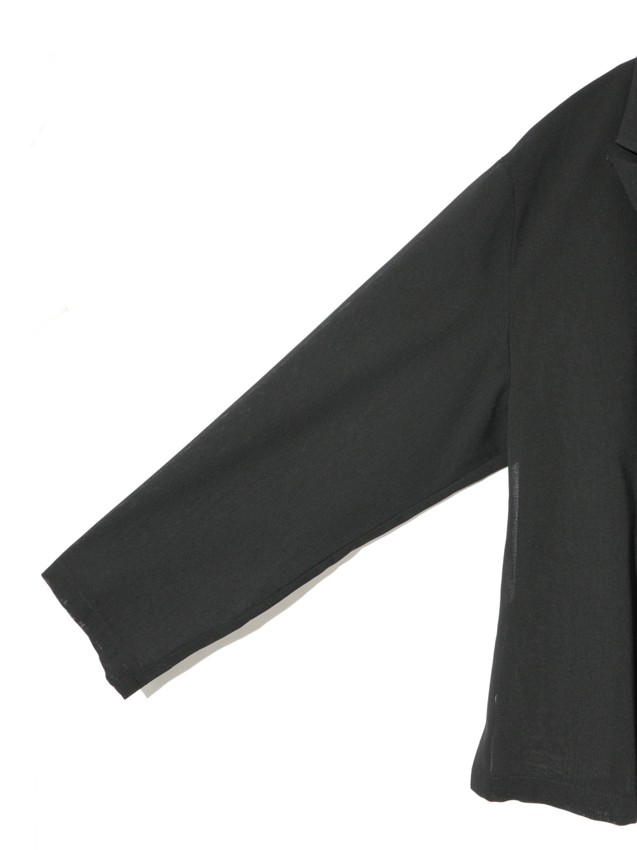 sheer tailored shirt jacket