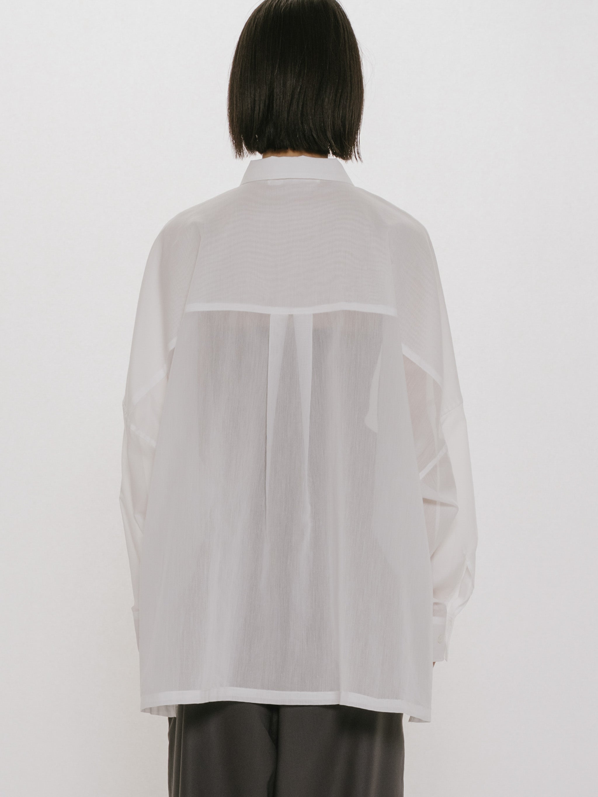 sheer skipper pulloverncho shirt