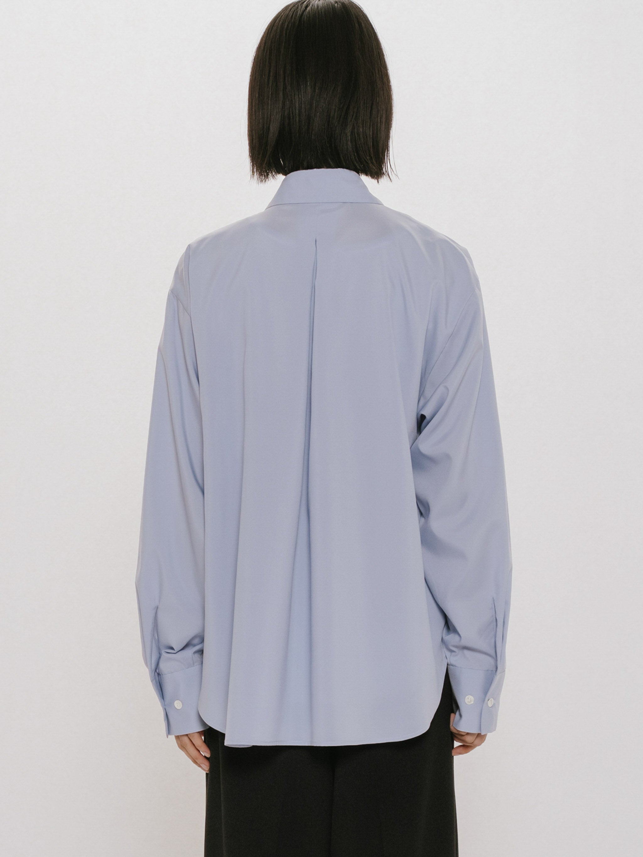 sheer layered shirt