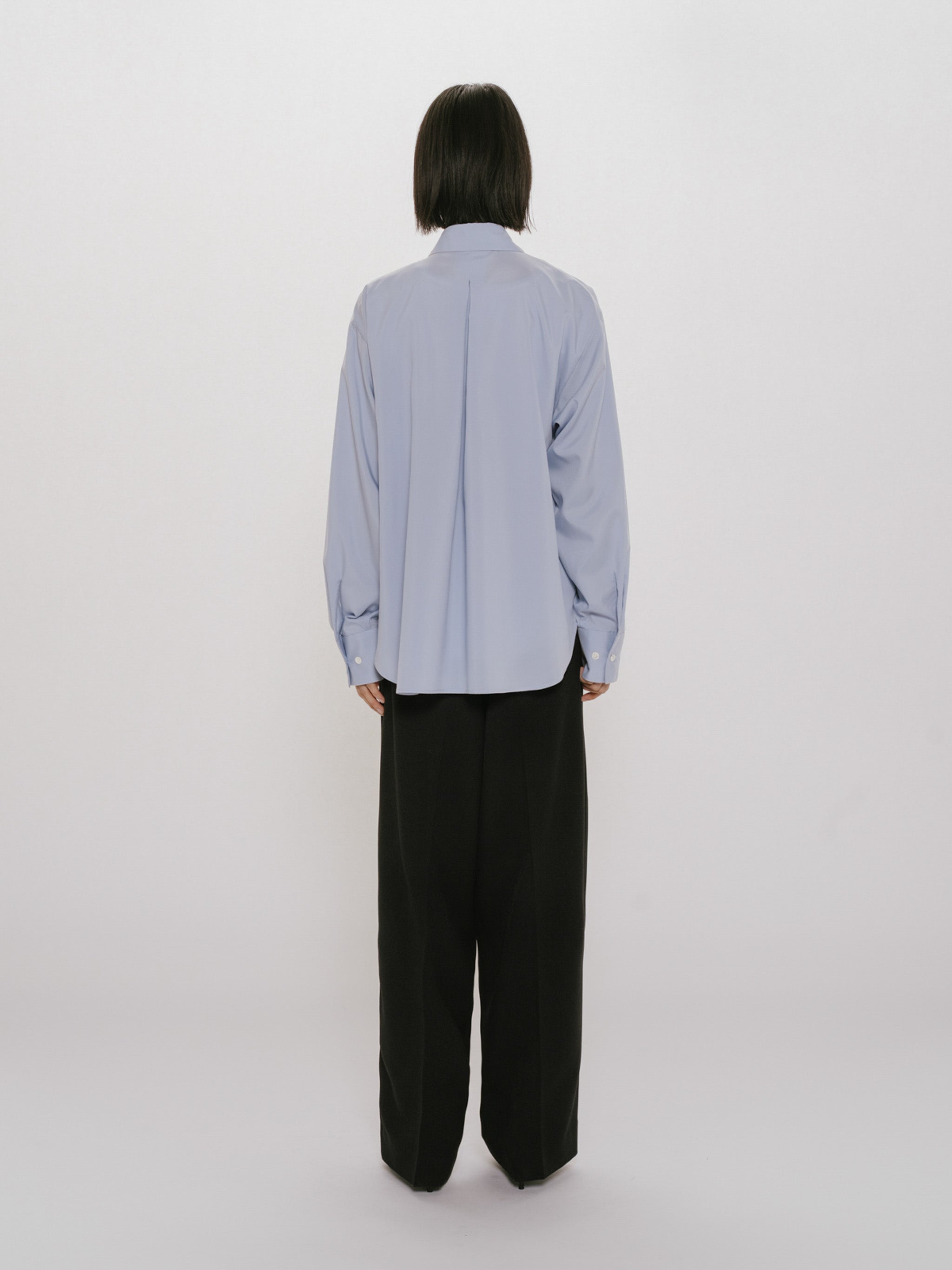 sheer layered shirt