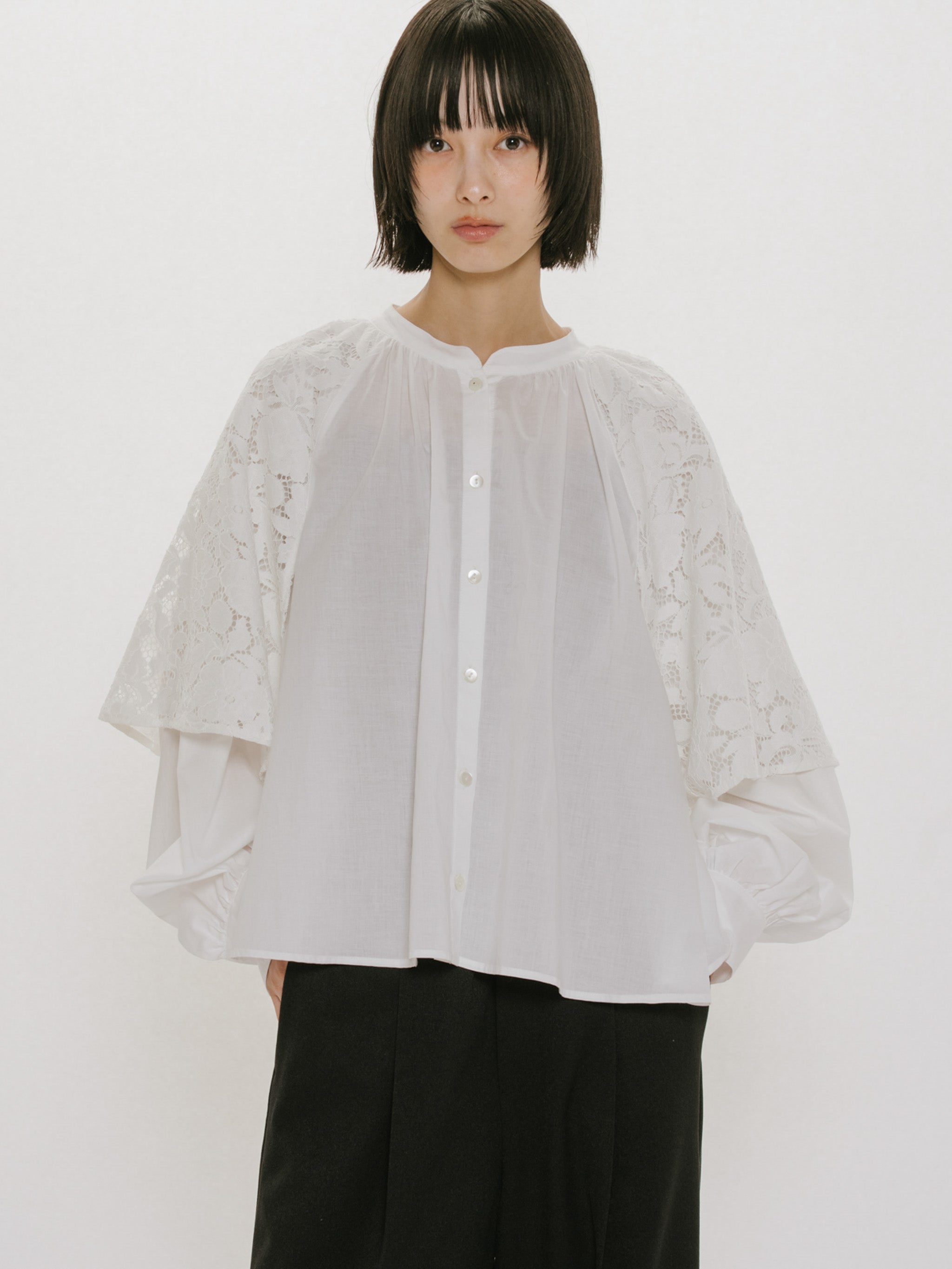 Lace Combi Shirt Onepiece｜レースコンビシャツワンピース