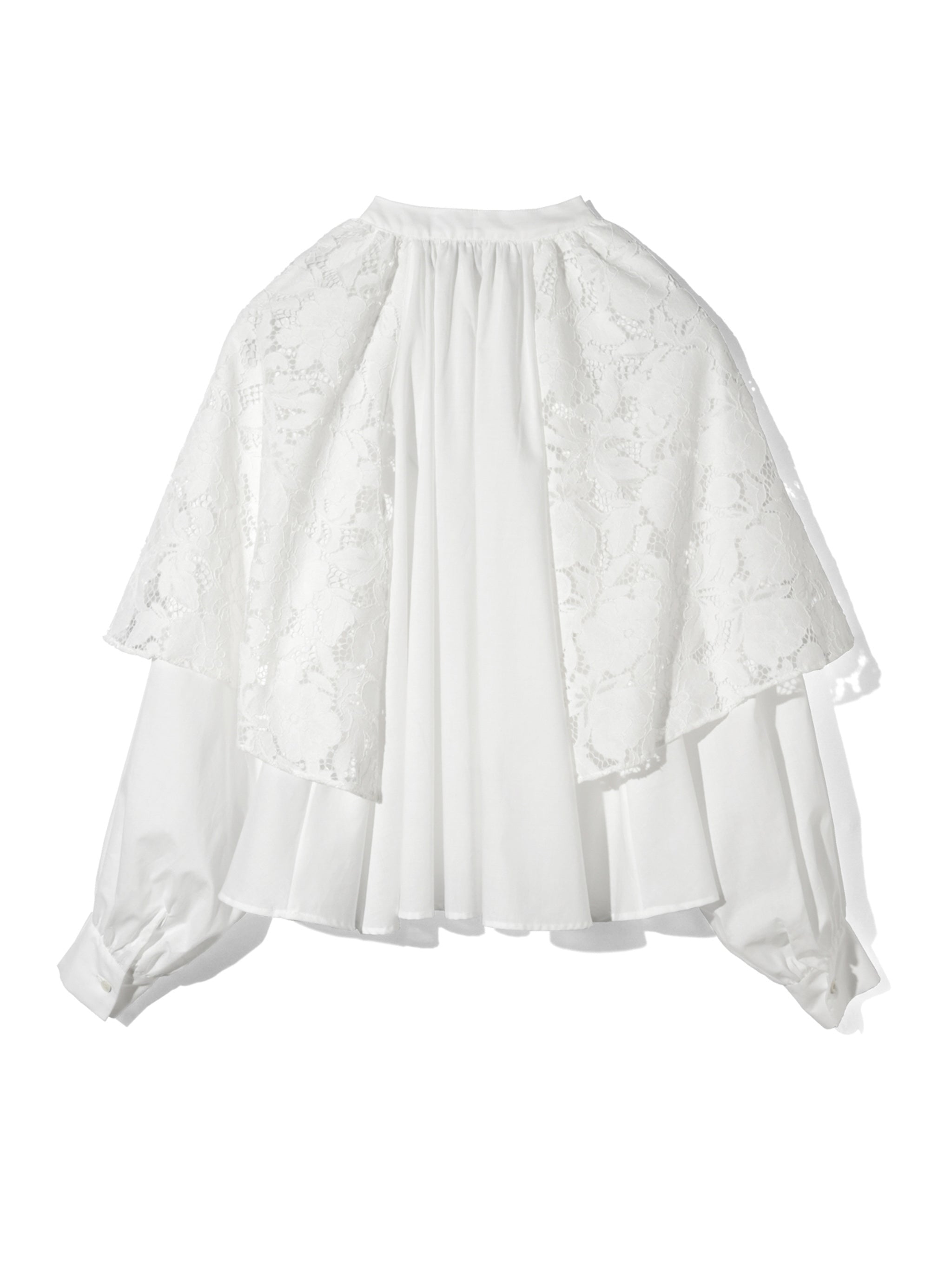 lace flare blouse