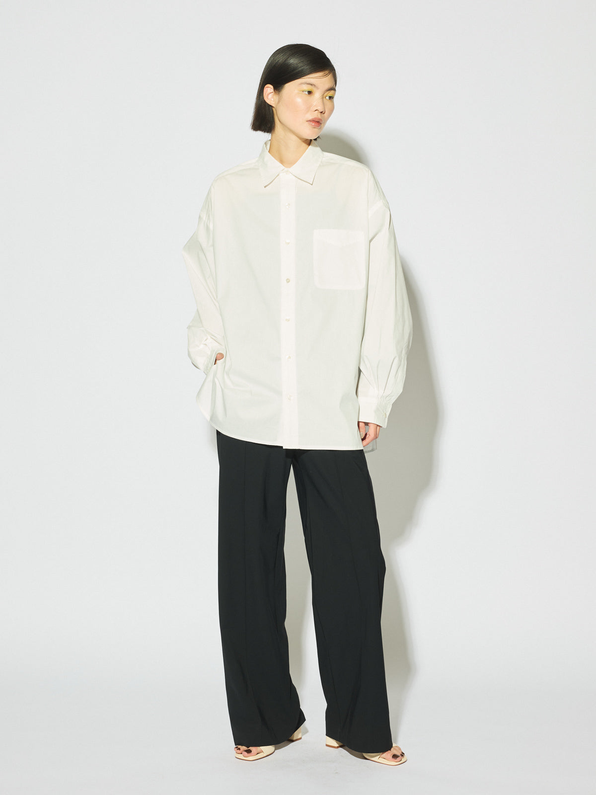 regular collar big shirt