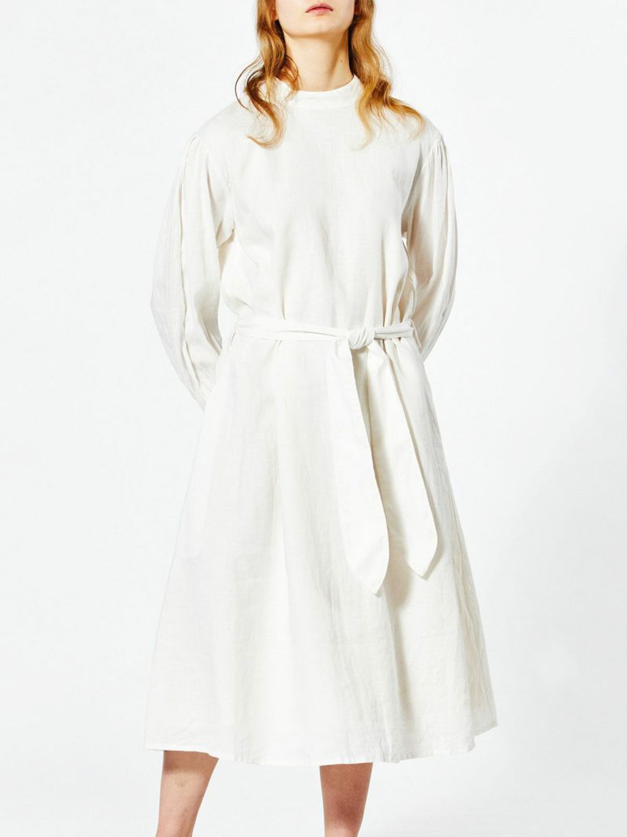 linen volume sleeve Aline one-piece【3-1252】
