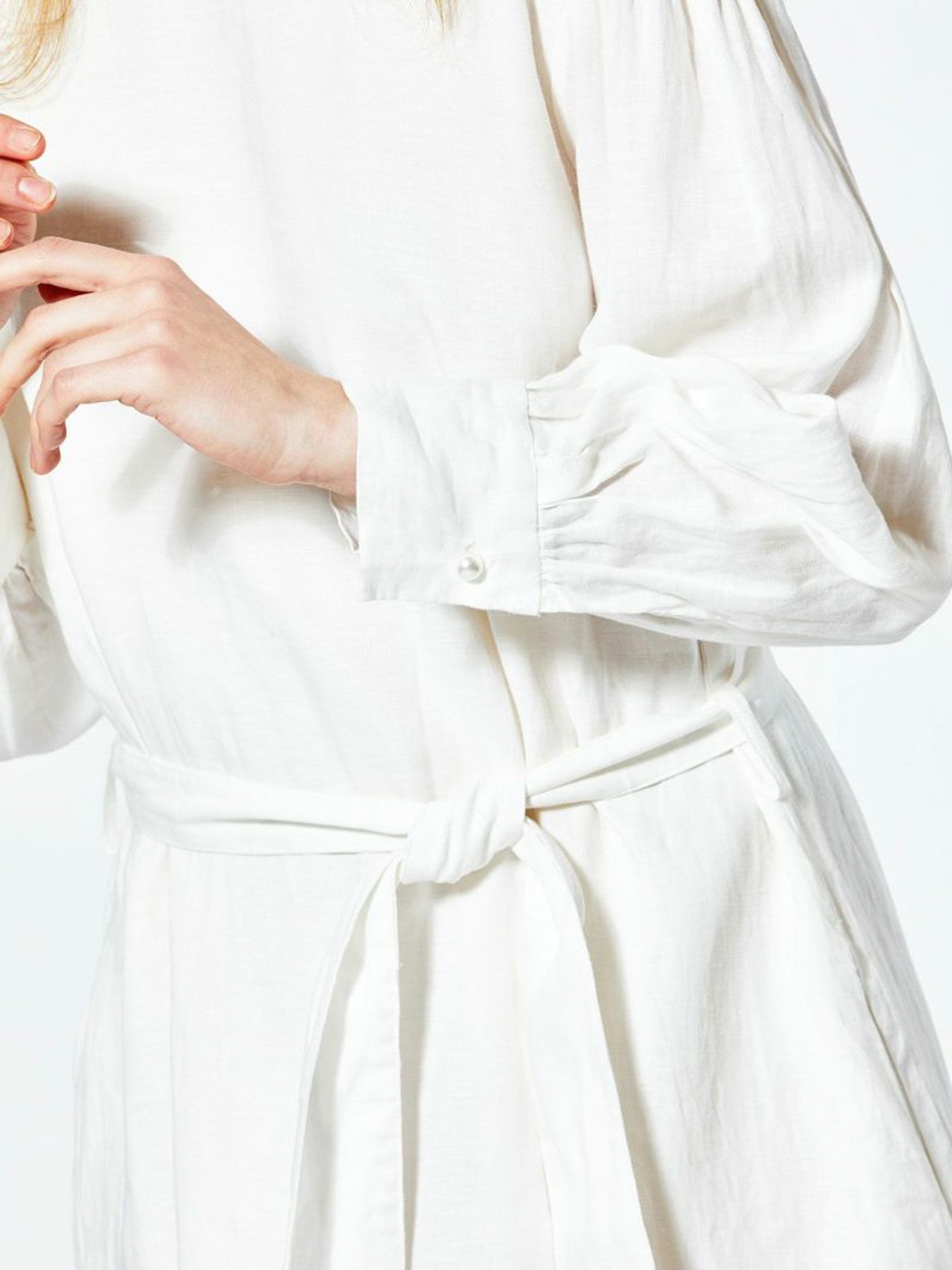 linen volume sleeve Aline one-piece【3-1252】