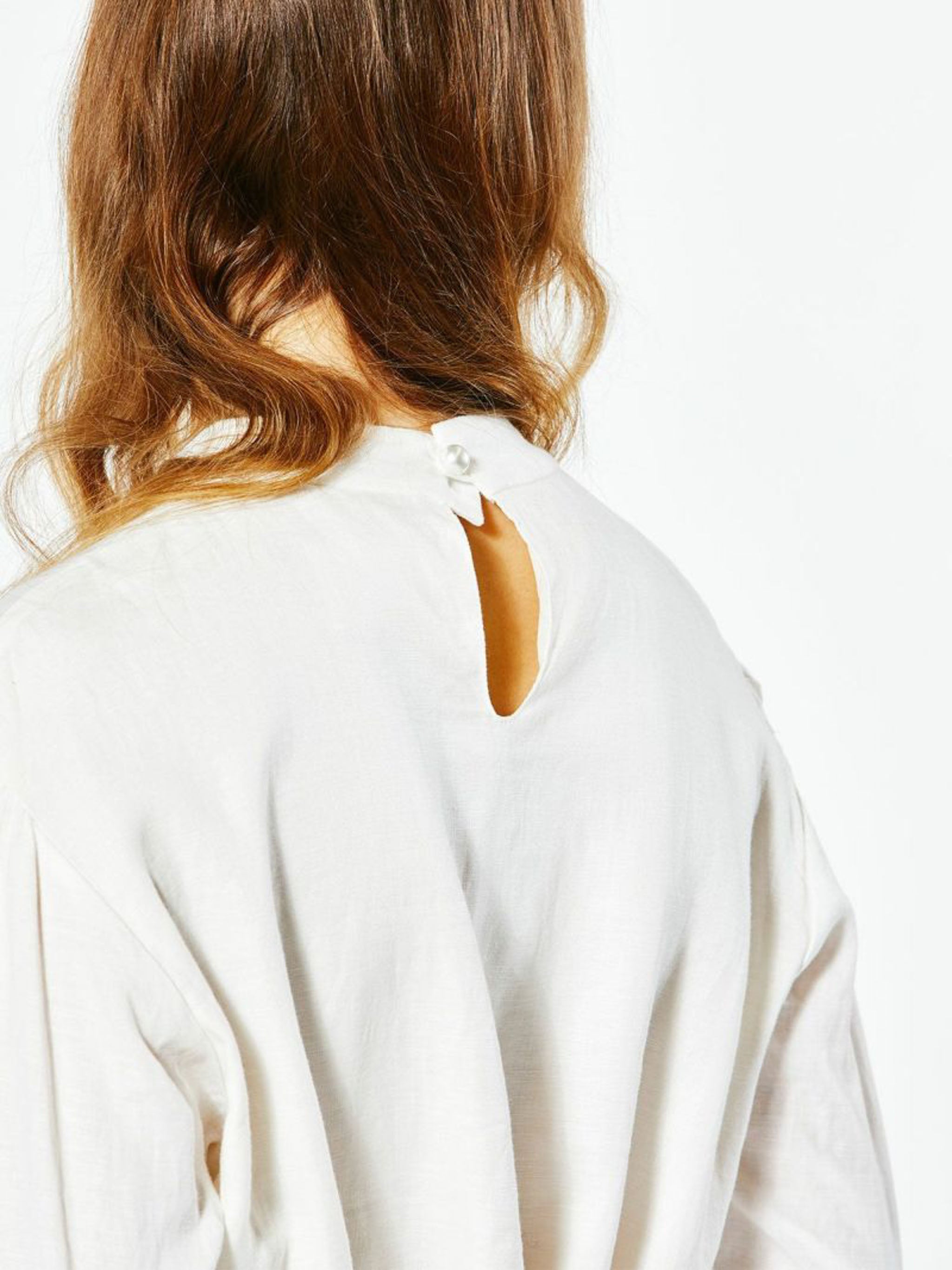 linen volume sleeve Aline one-piece【3-1252】