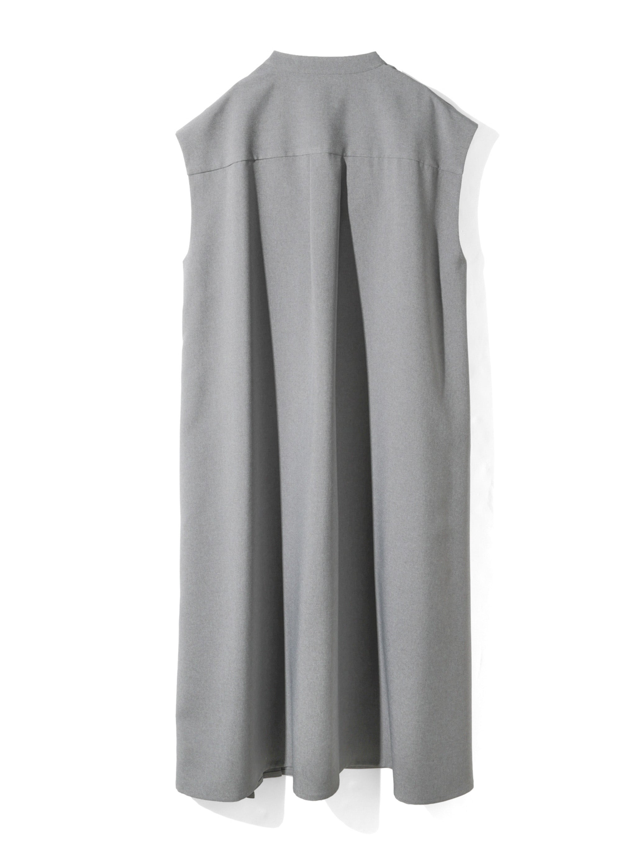 asymmetrical pleated sleeveless onepiece