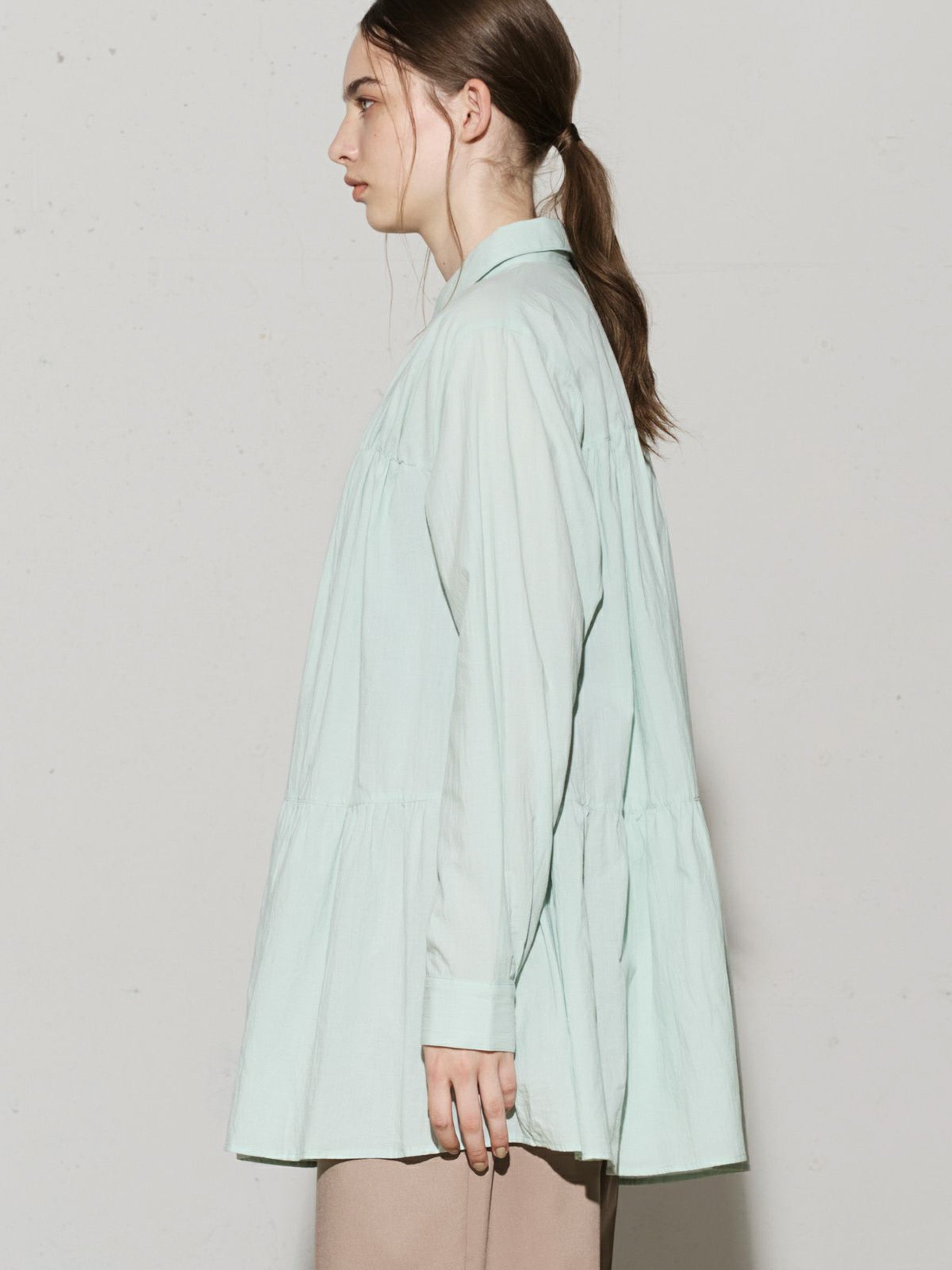 ティアードボリュームシャツ