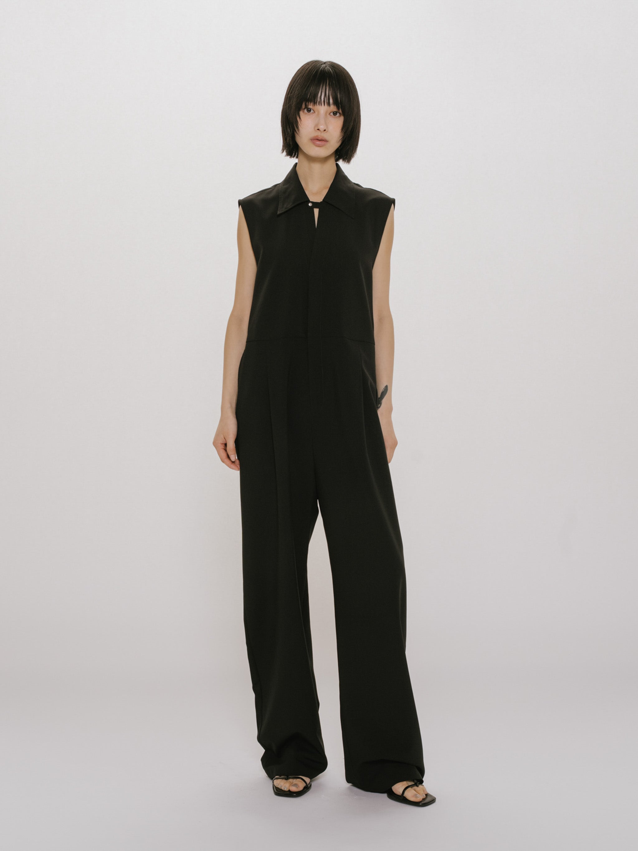 Skipper Jumpsuits｜スキッパージャンプスーツ｜モードジャンプスーツ