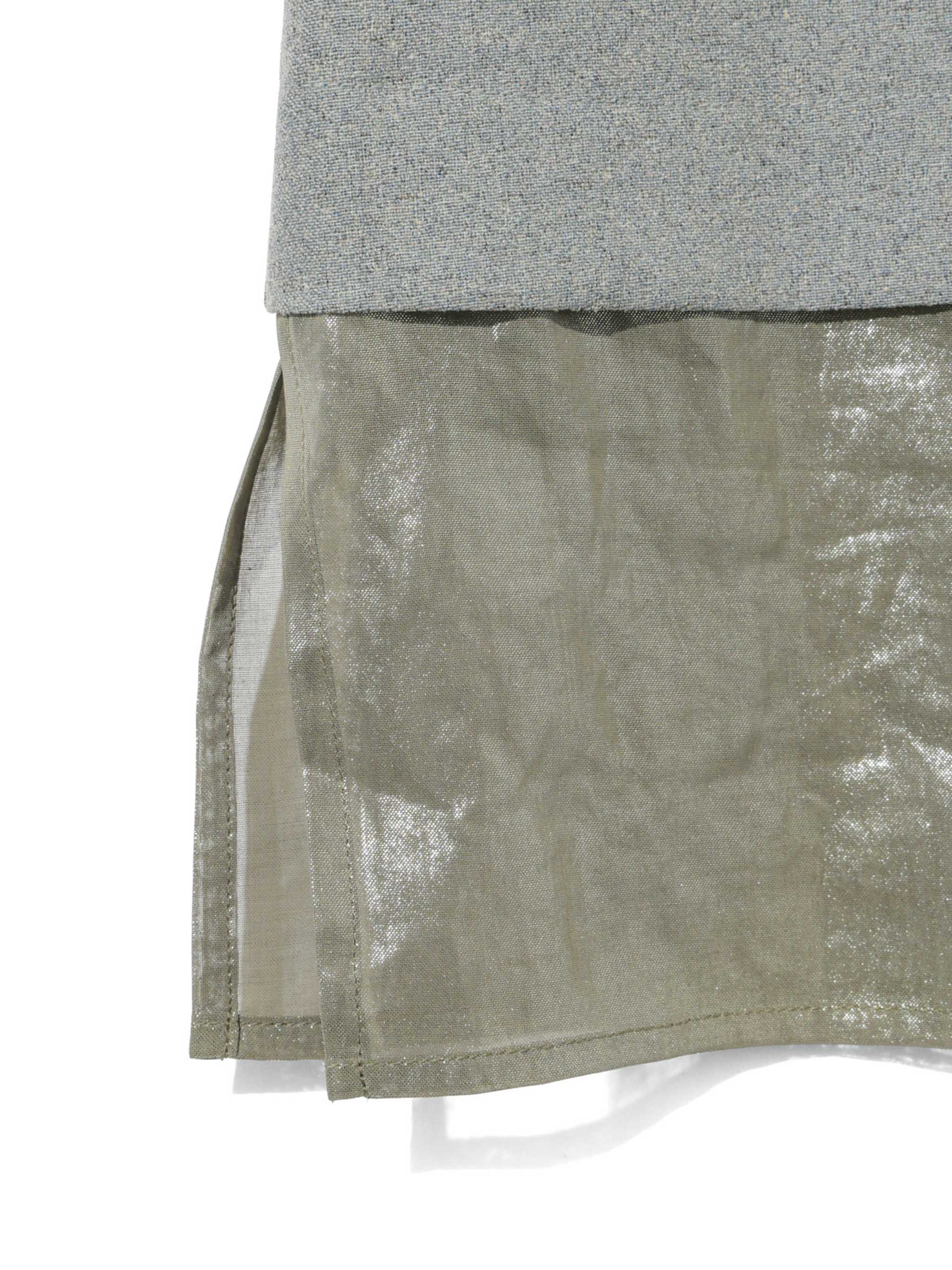 n/slv OP with foil print organdy