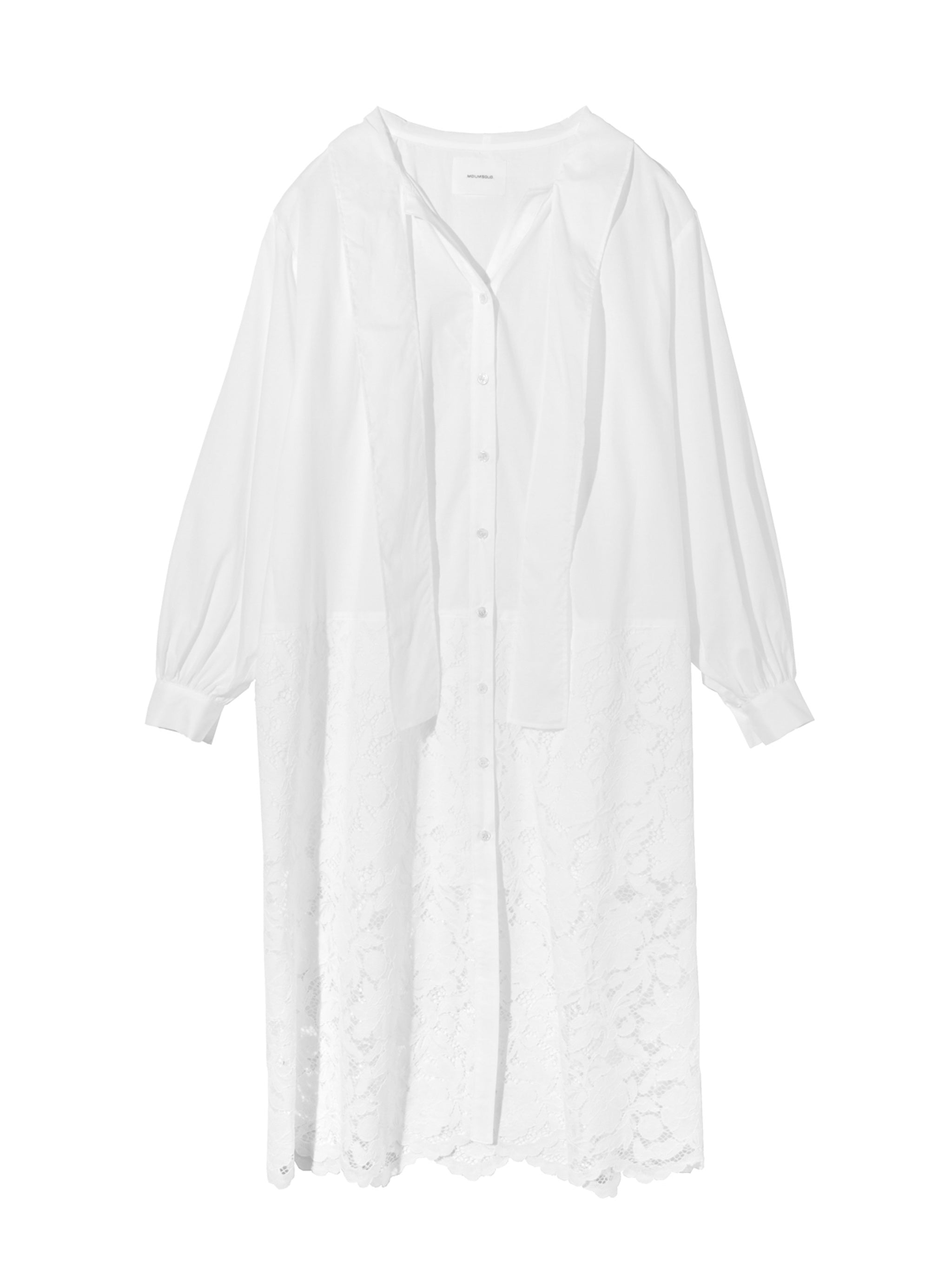 lace combi shirt onepiece