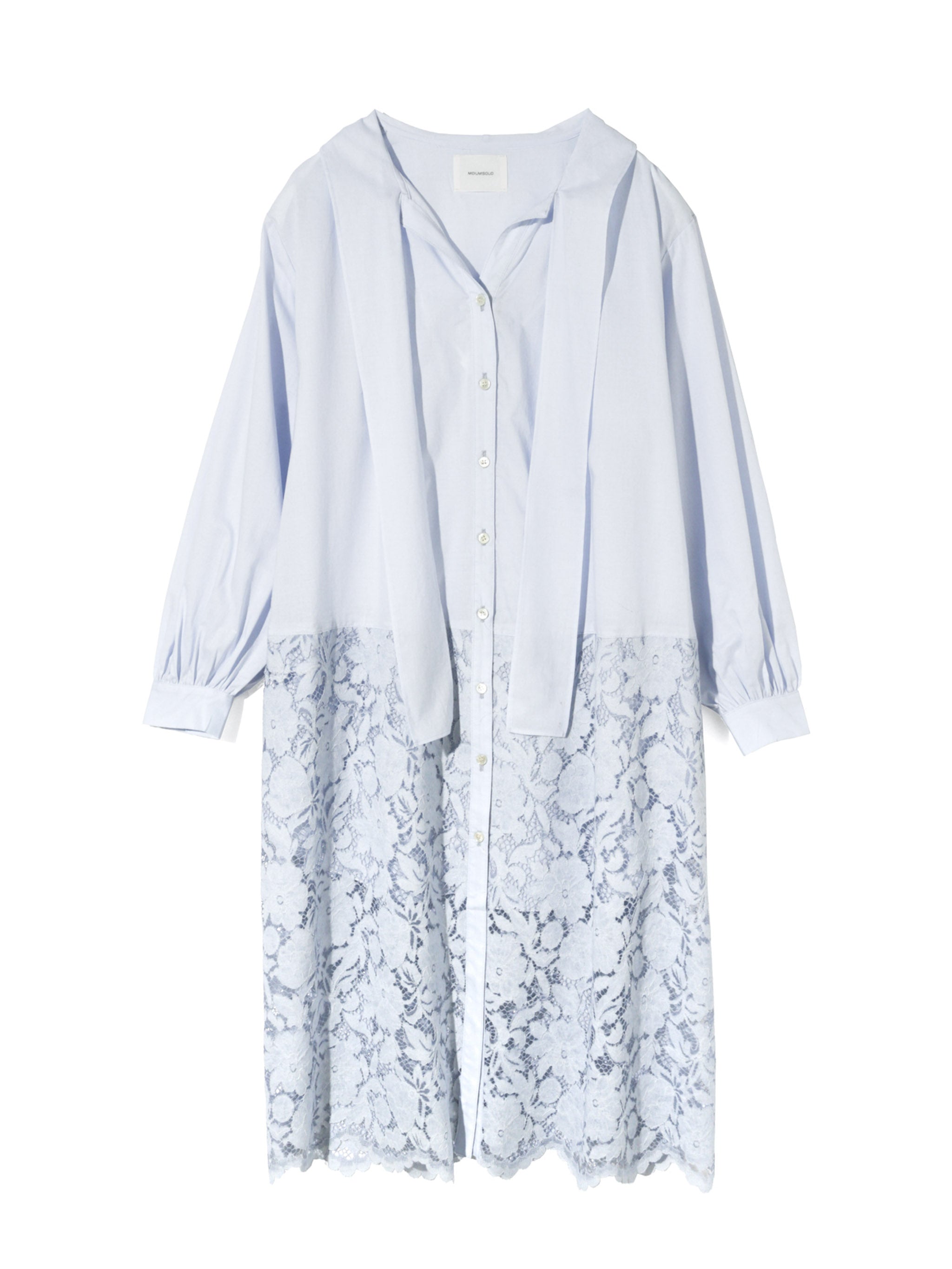 lace combi shirt onepiece