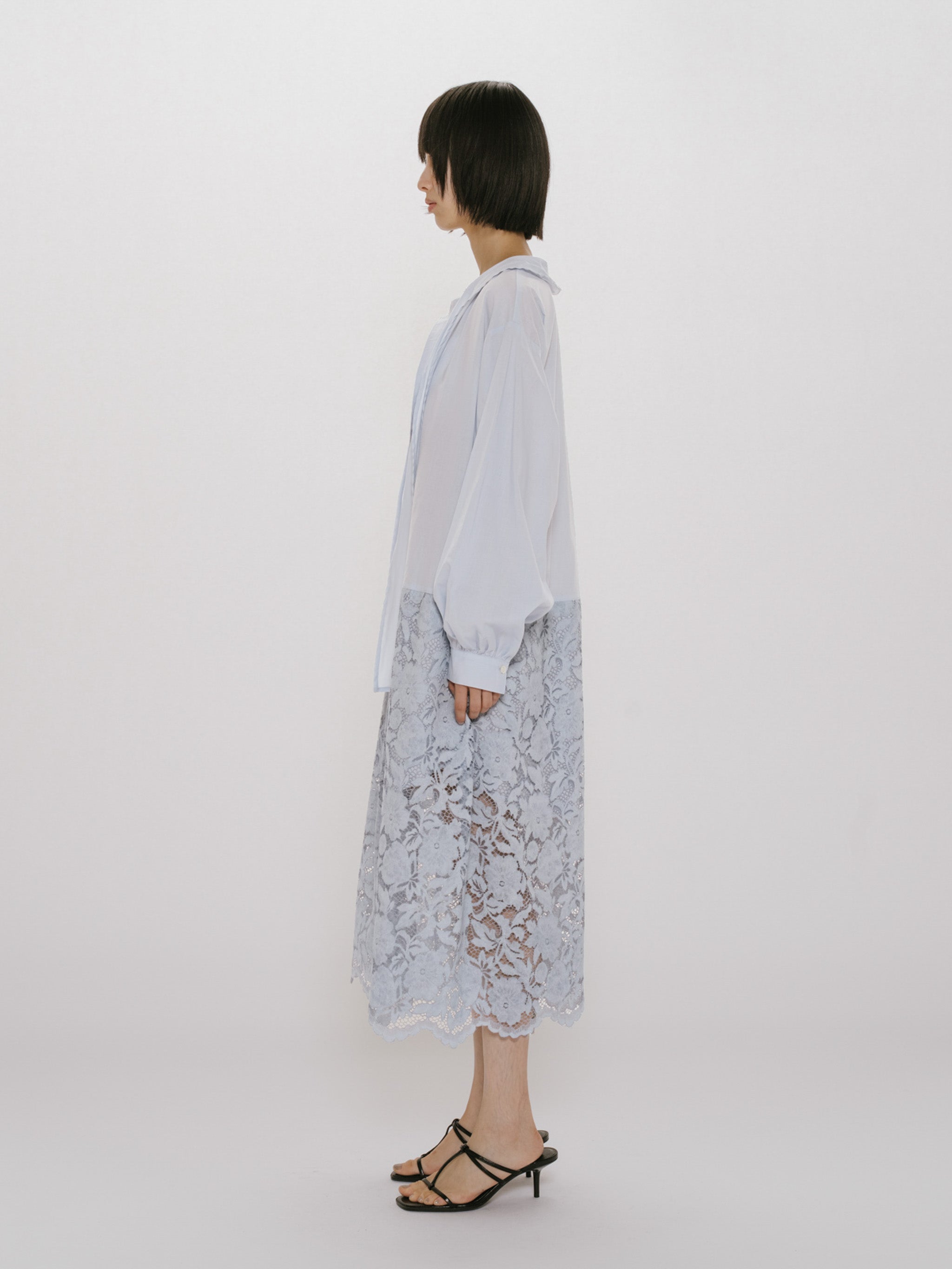 lace combi shirt onepiece