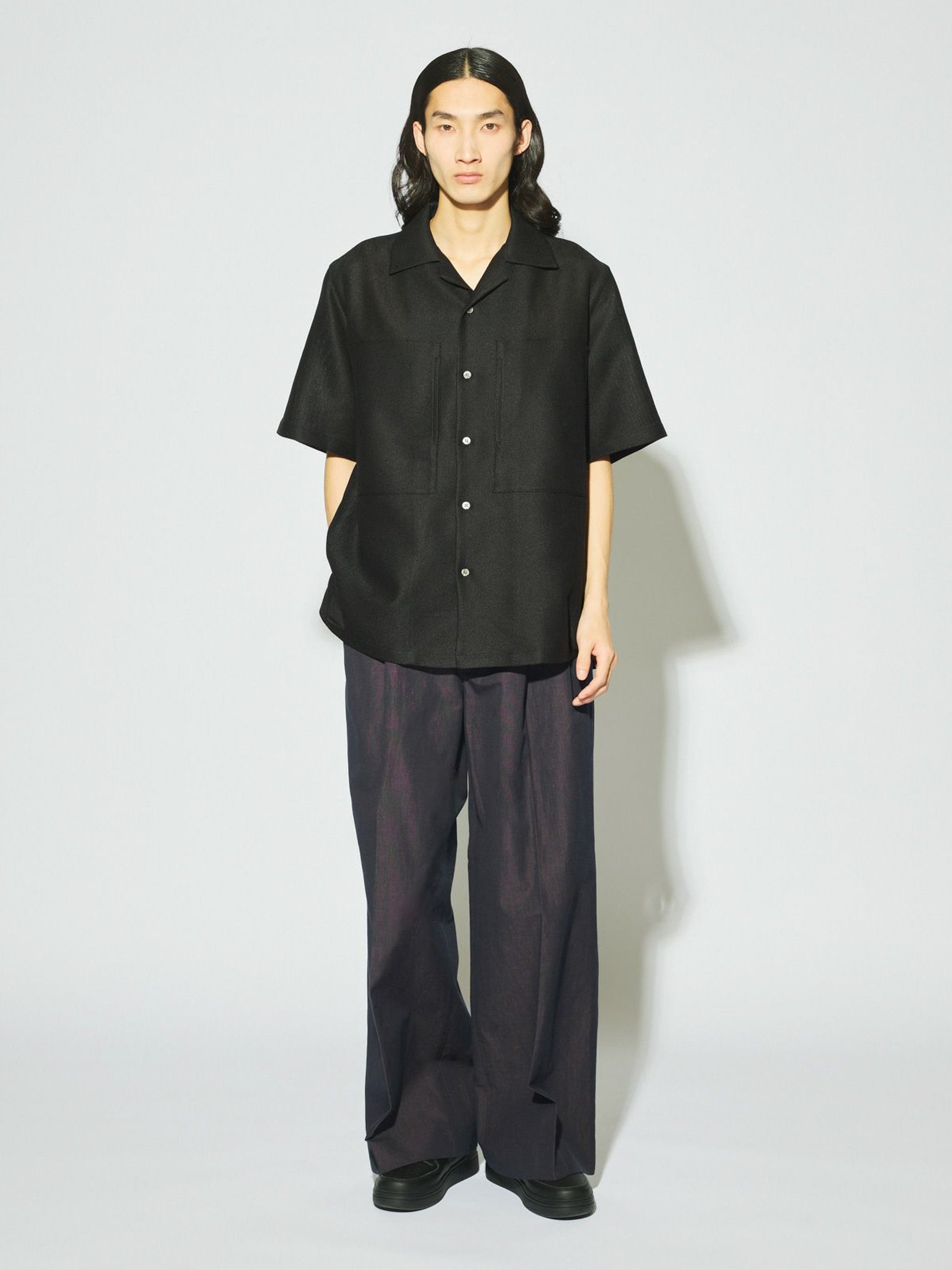 Men’s コットンリネンワイドパンツ[A]