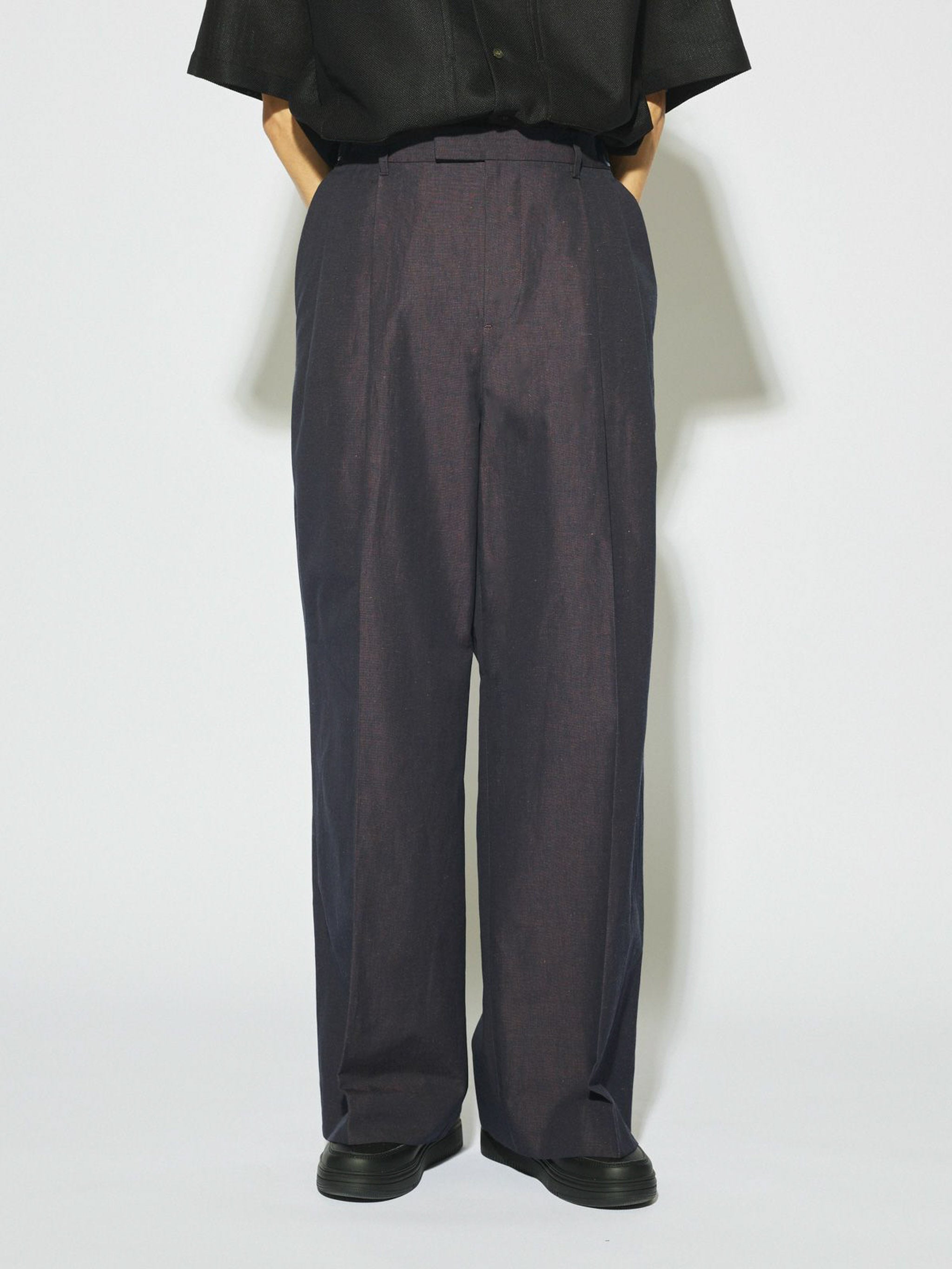 Men’s コットンリネンワイドパンツ[A]