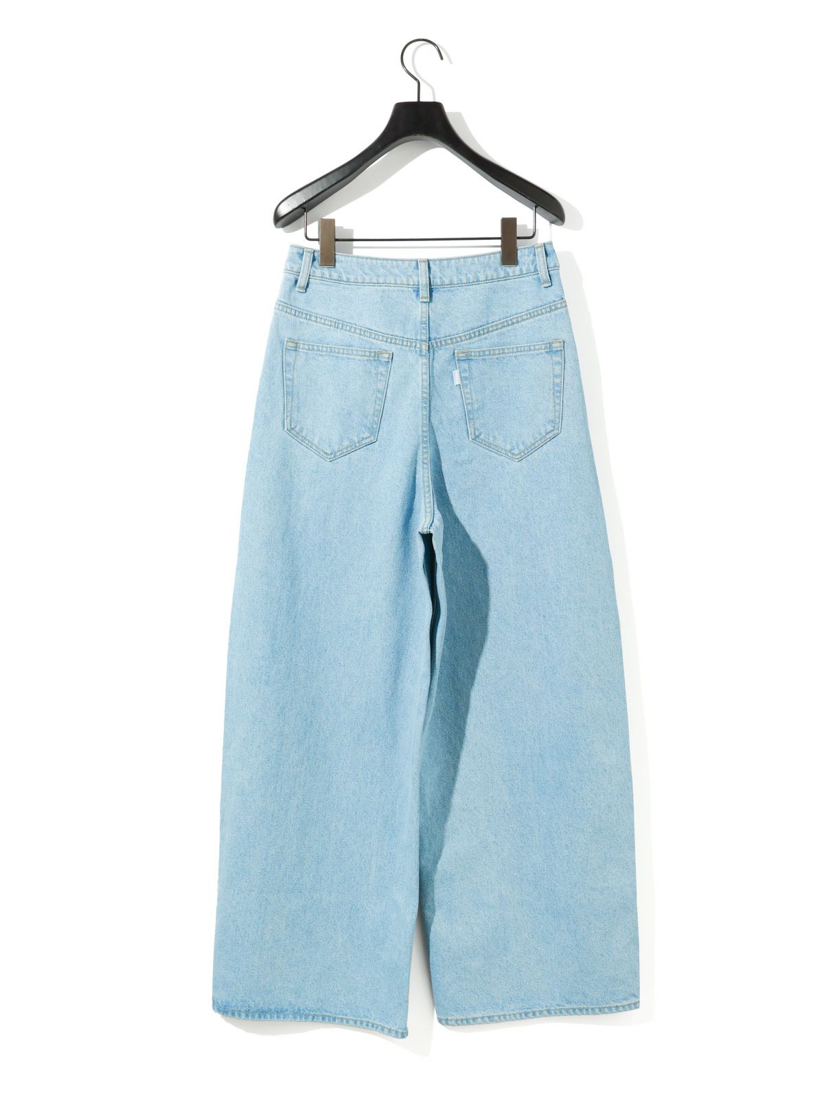 barrel leg wide denim