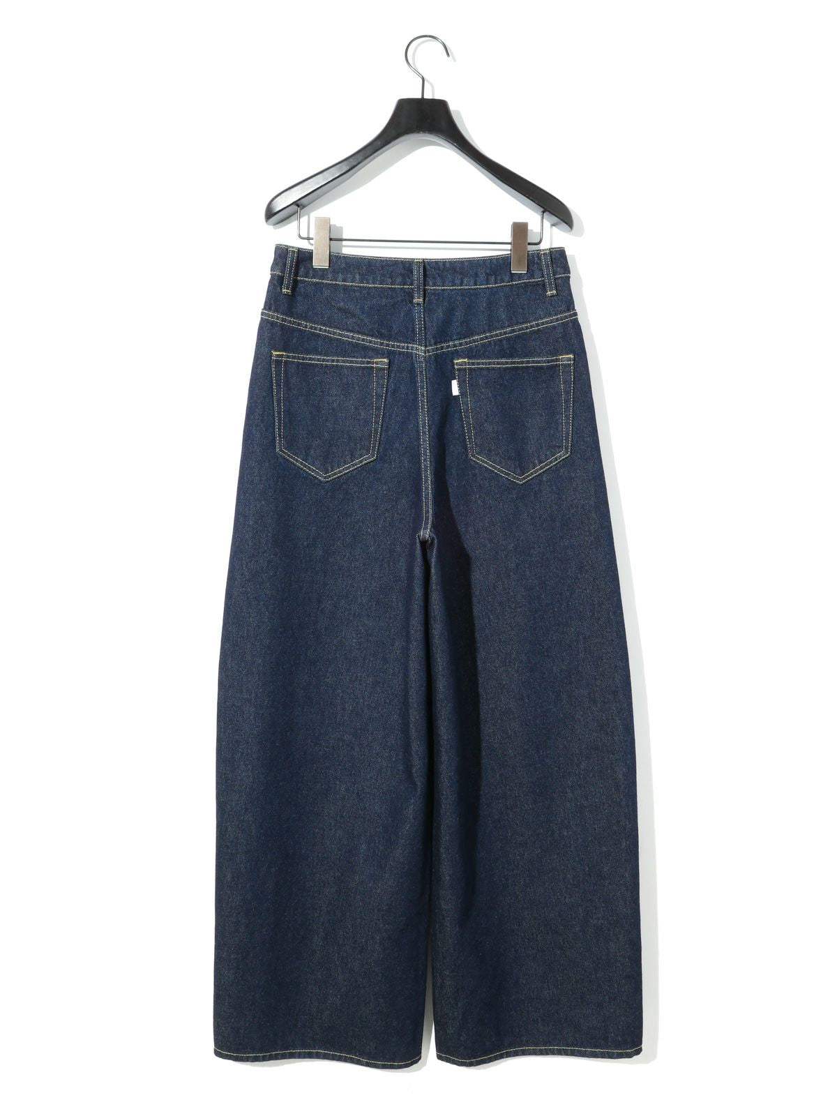 barrel leg wide denim