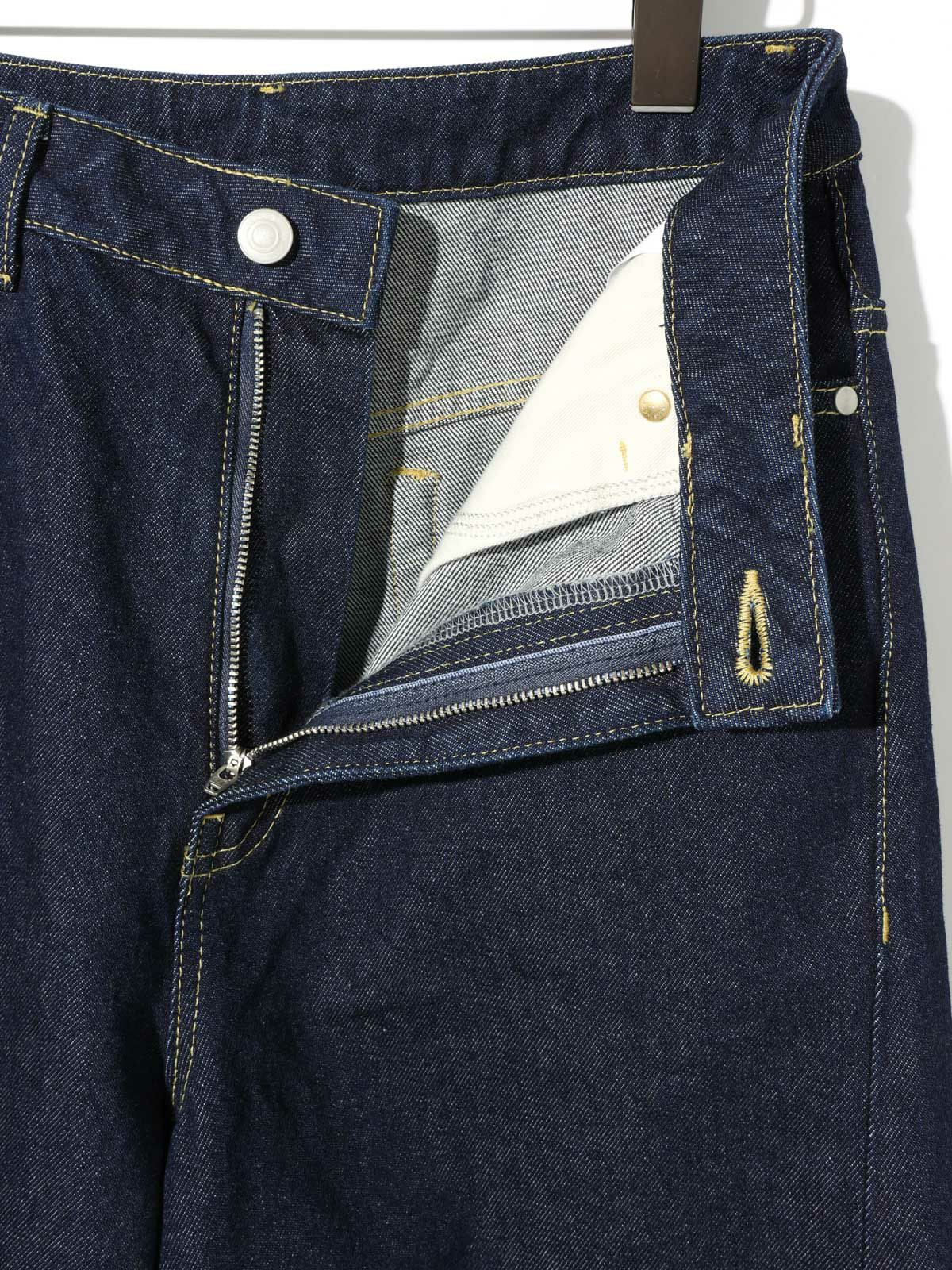 barrel leg wide denim