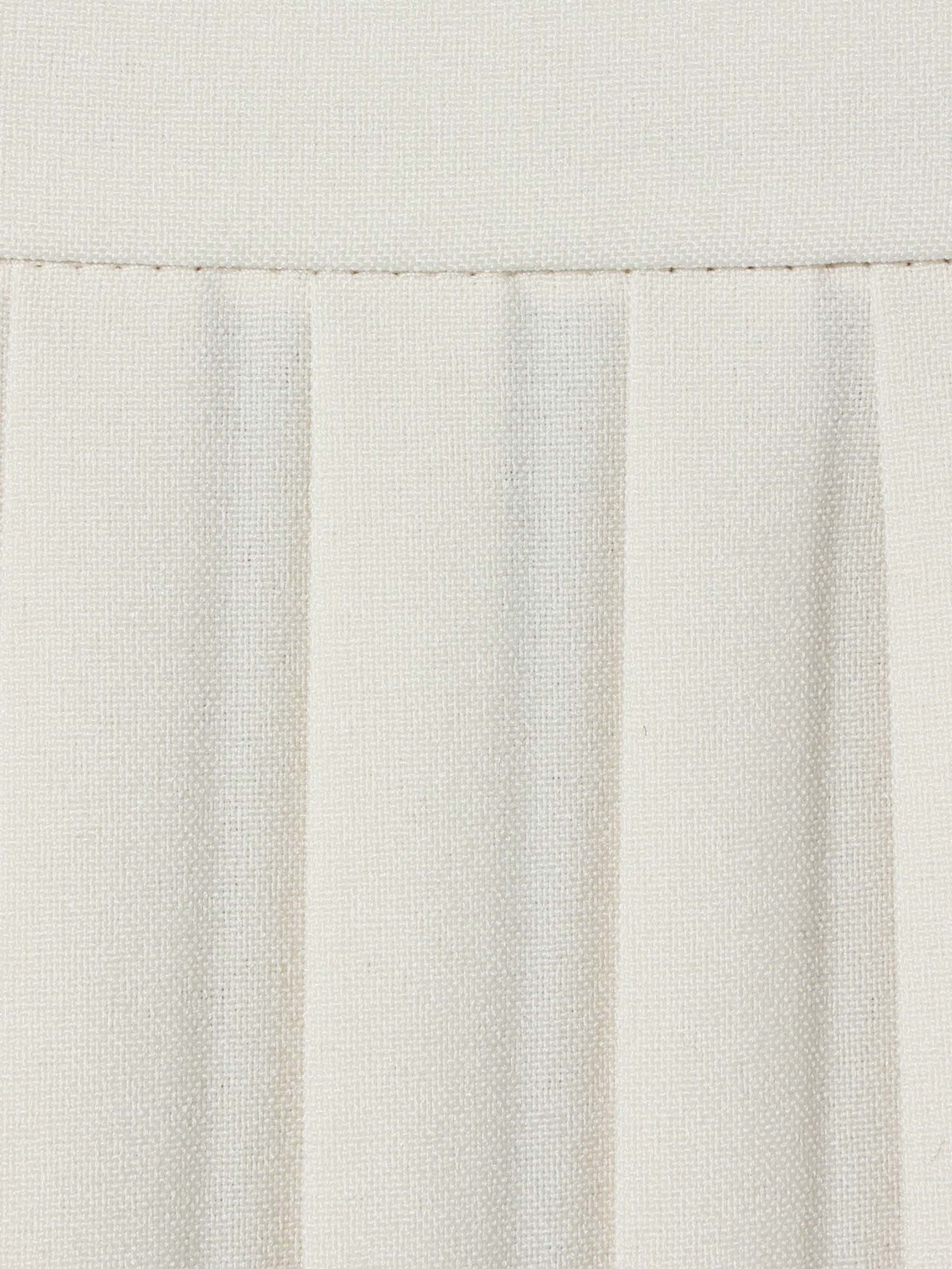 asymmetric hem wrap pleated skirt