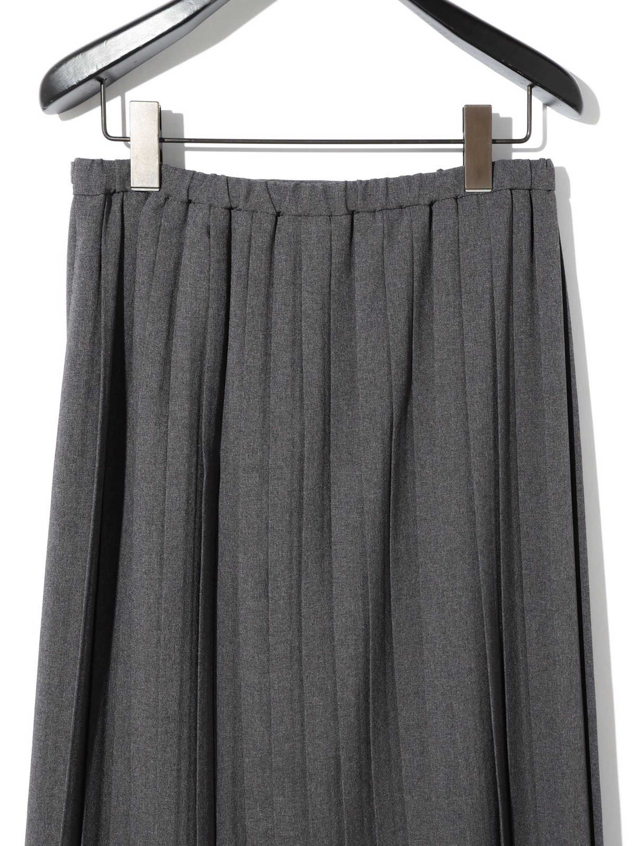 asymmetric hem wrap pleated skirt