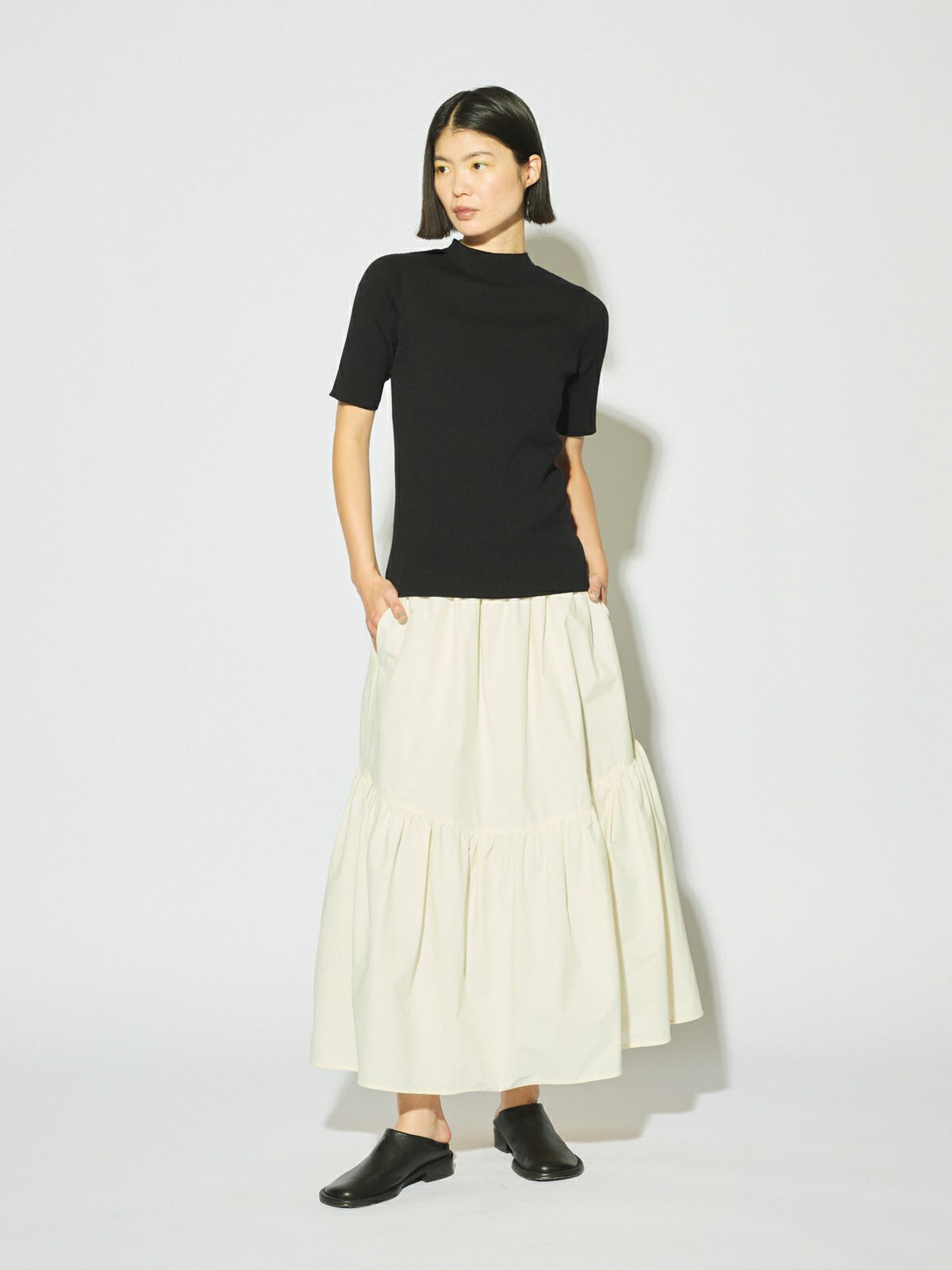 volume tiered skirt[A]
