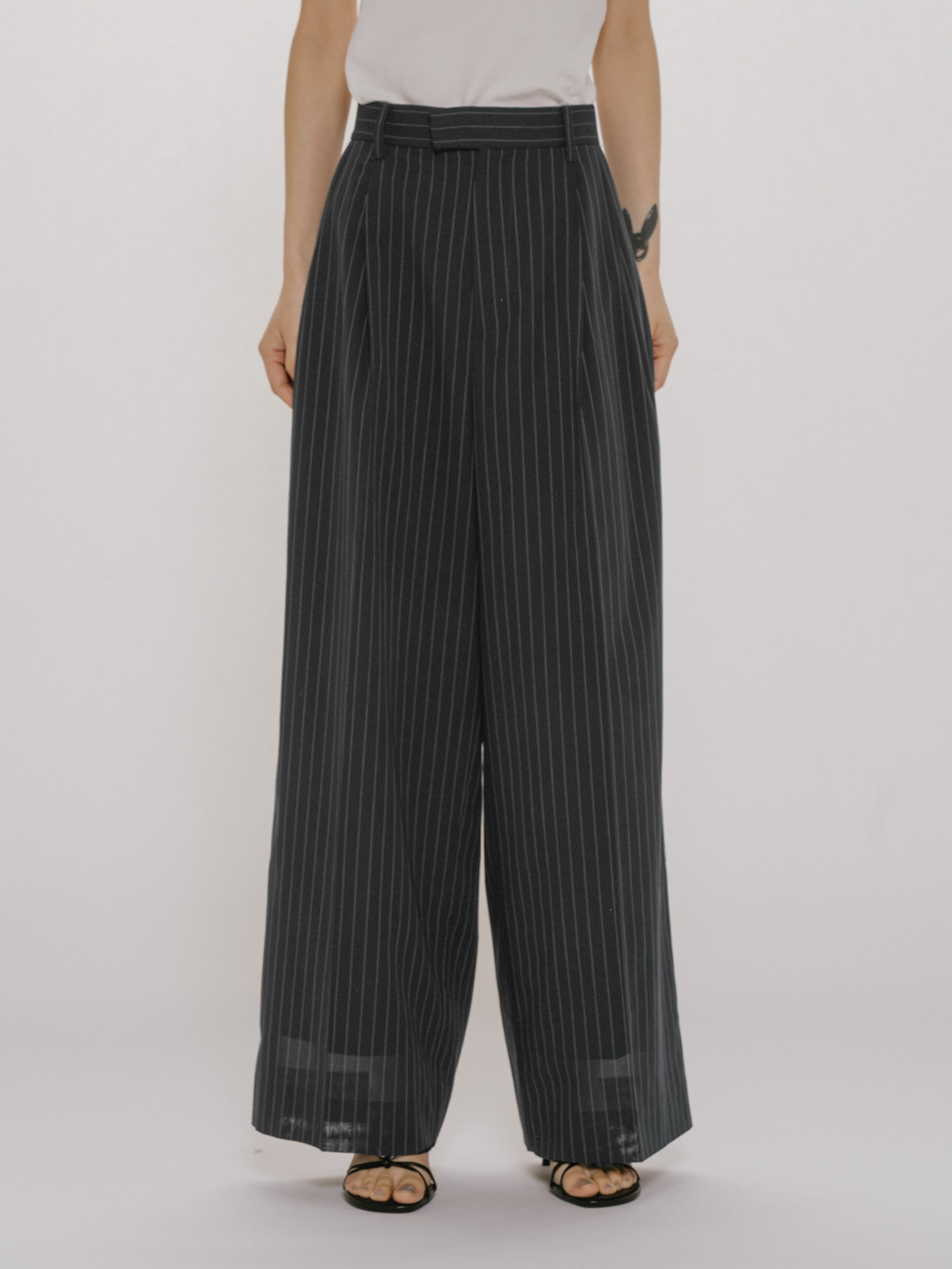 sheer wide slacks