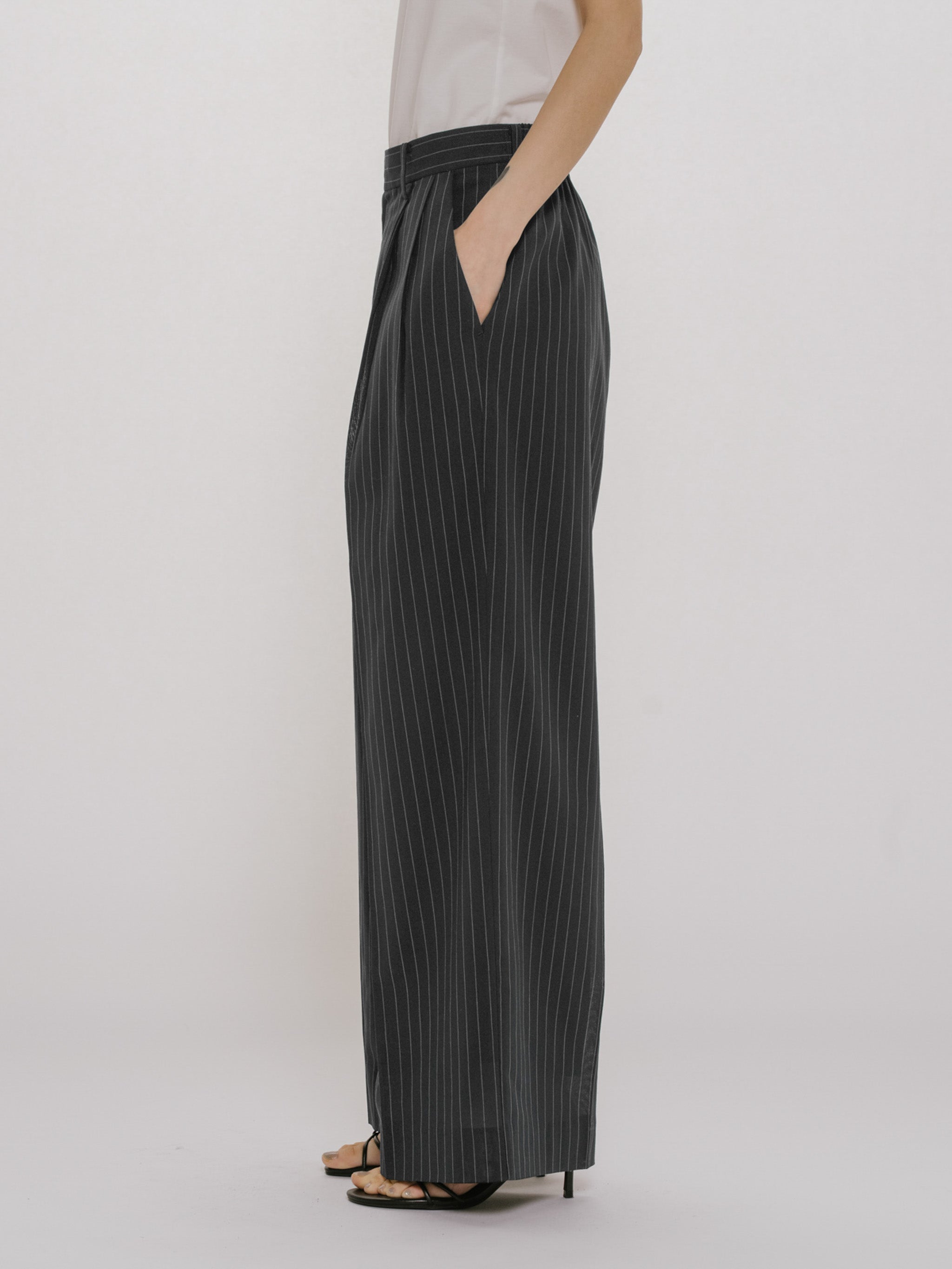 sheer wide slacks