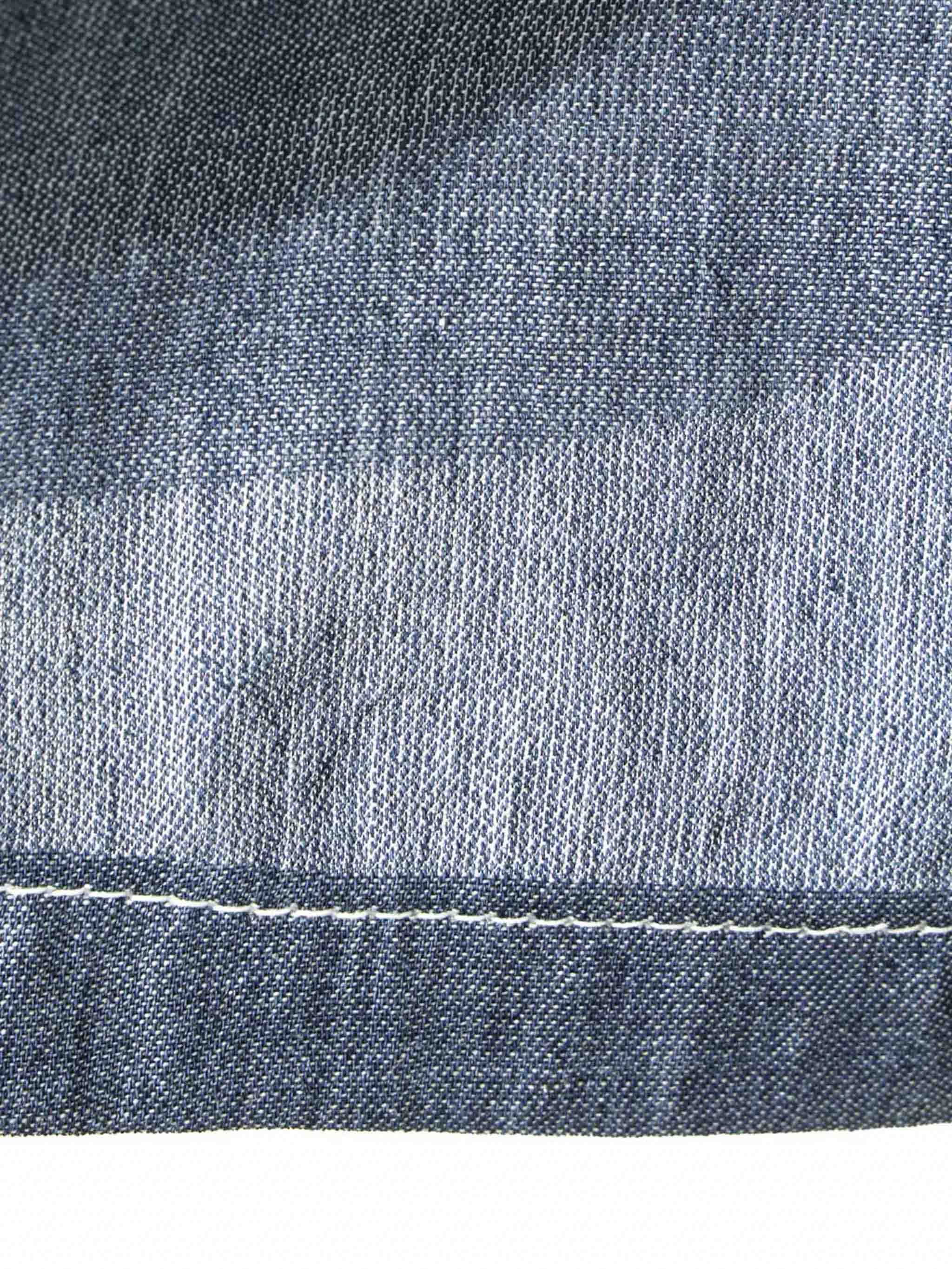 MIDIUMISOLID sheer denim easy PT（BLEACH）