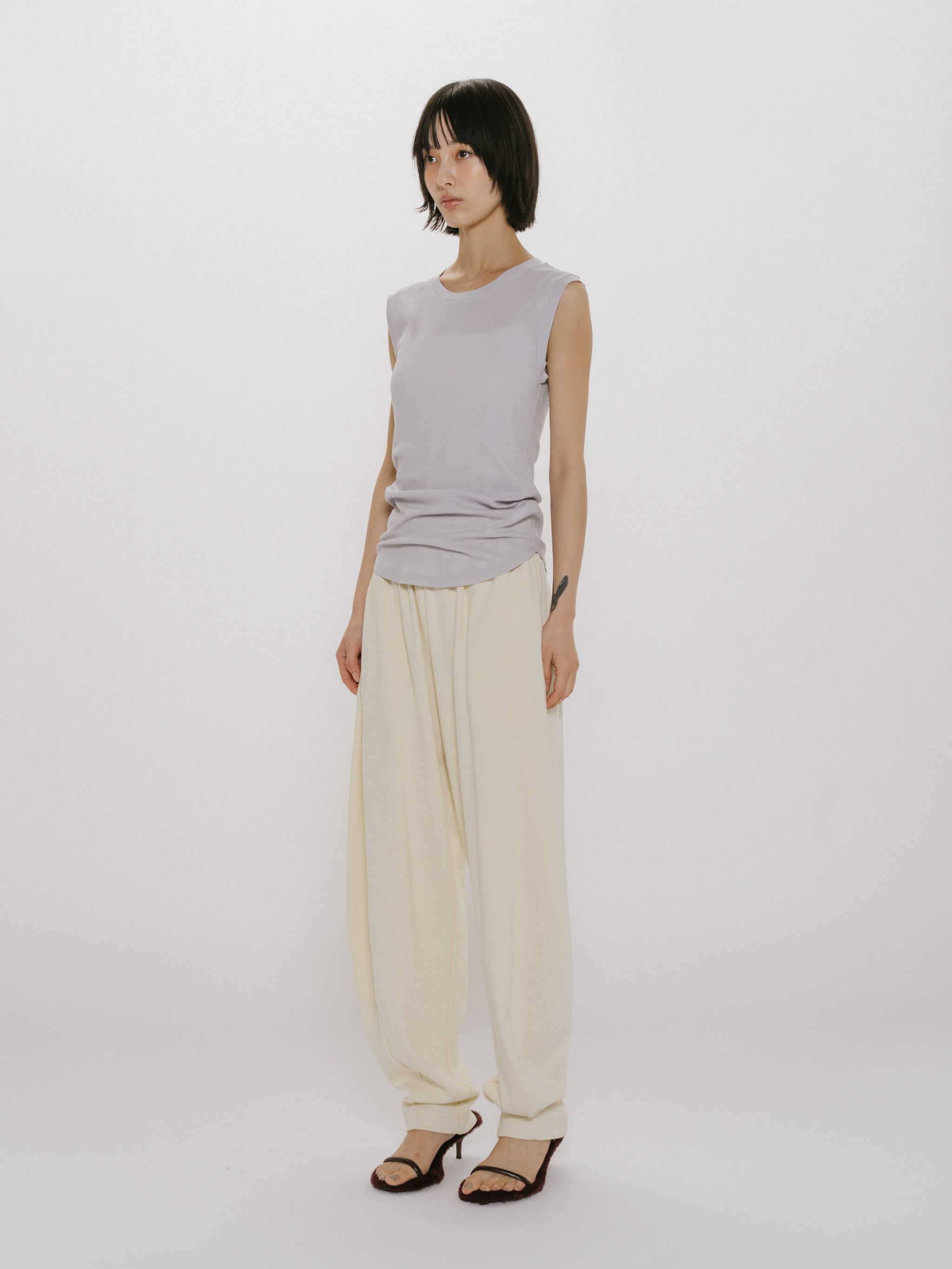 Rib Easy Cocoon Pants｜リブイージーコクーンパンツ｜ワイド