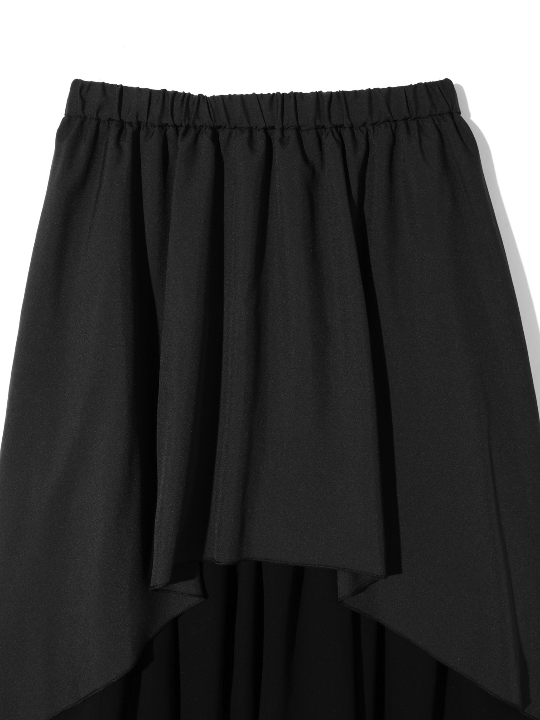 asymmetry tiered skirt