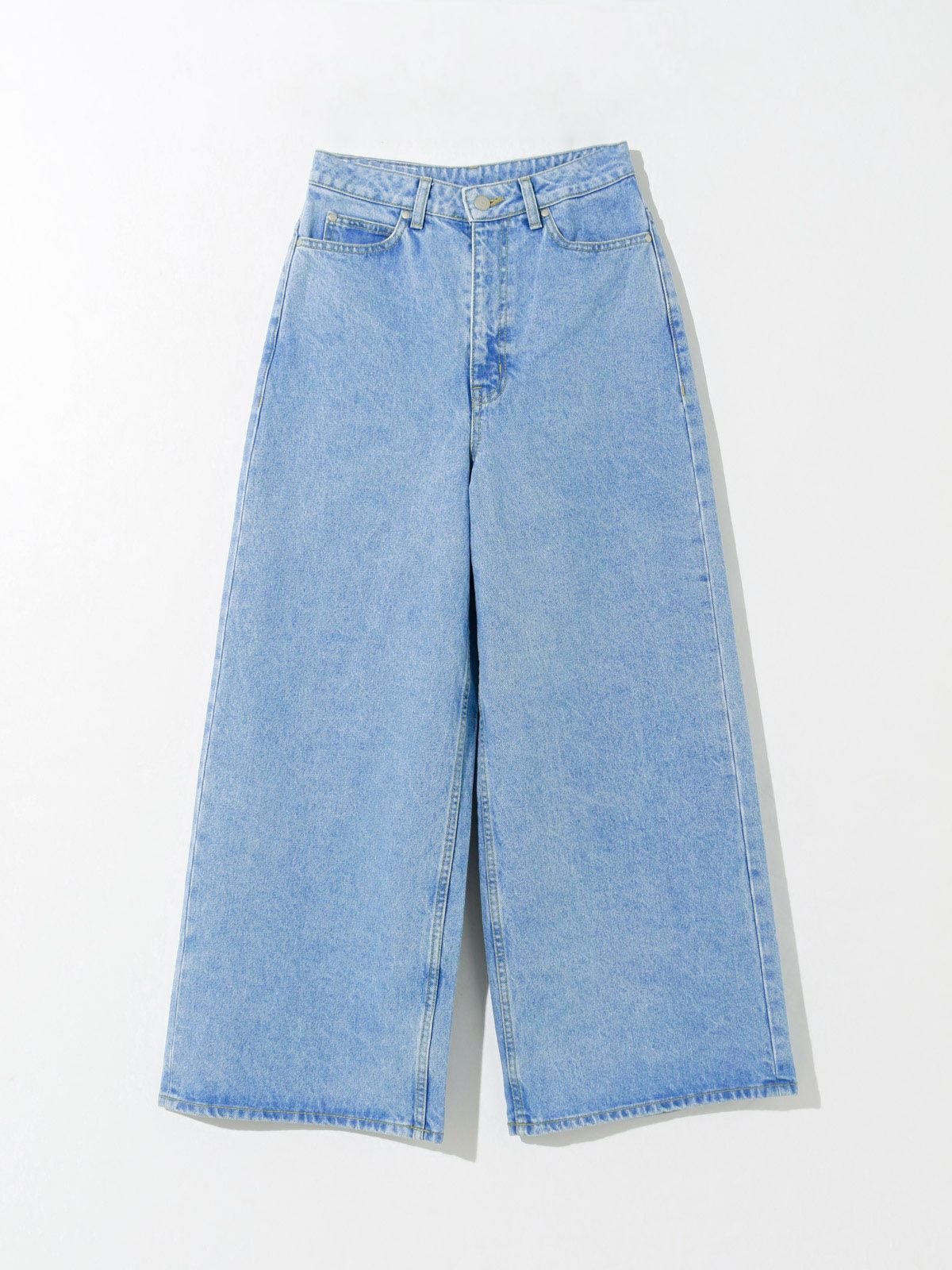 high waist wide denim (blue)