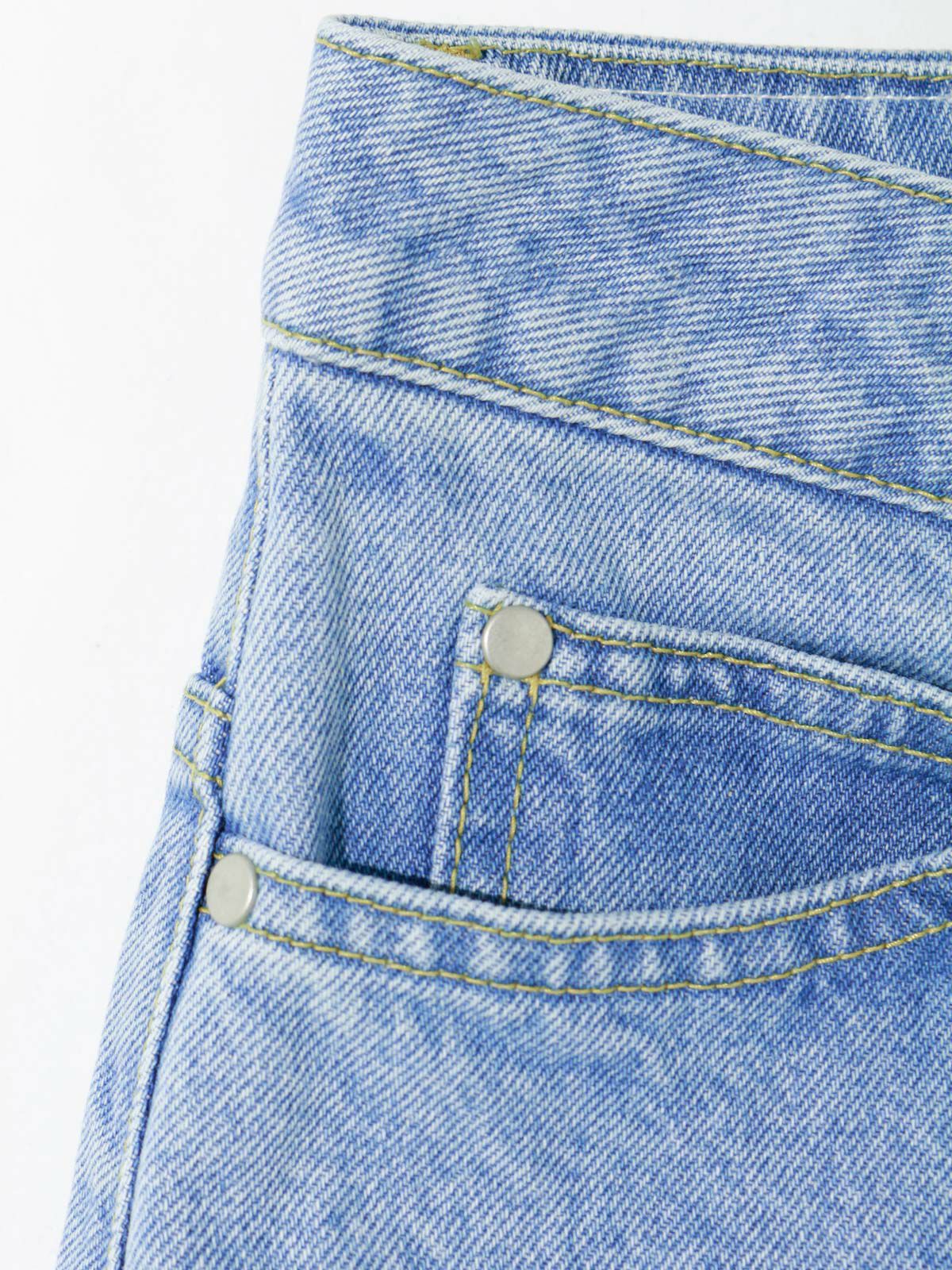 high waist wide denim (blue)