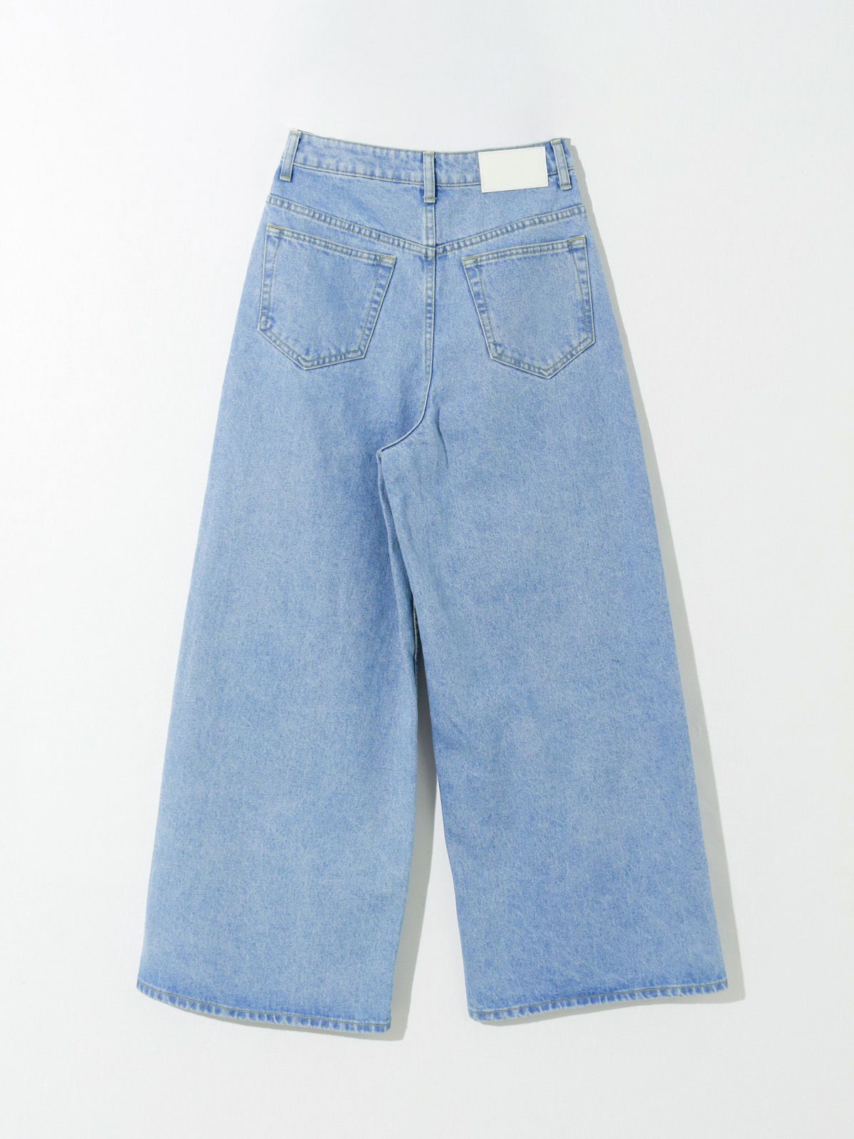 high waist wide denim (blue)